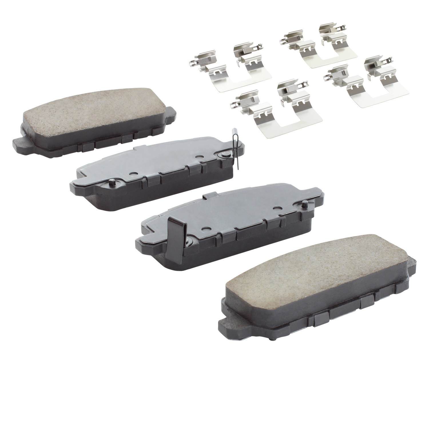 Angle View of Rear Disc Brake Pad Set MPA 1001-1841C