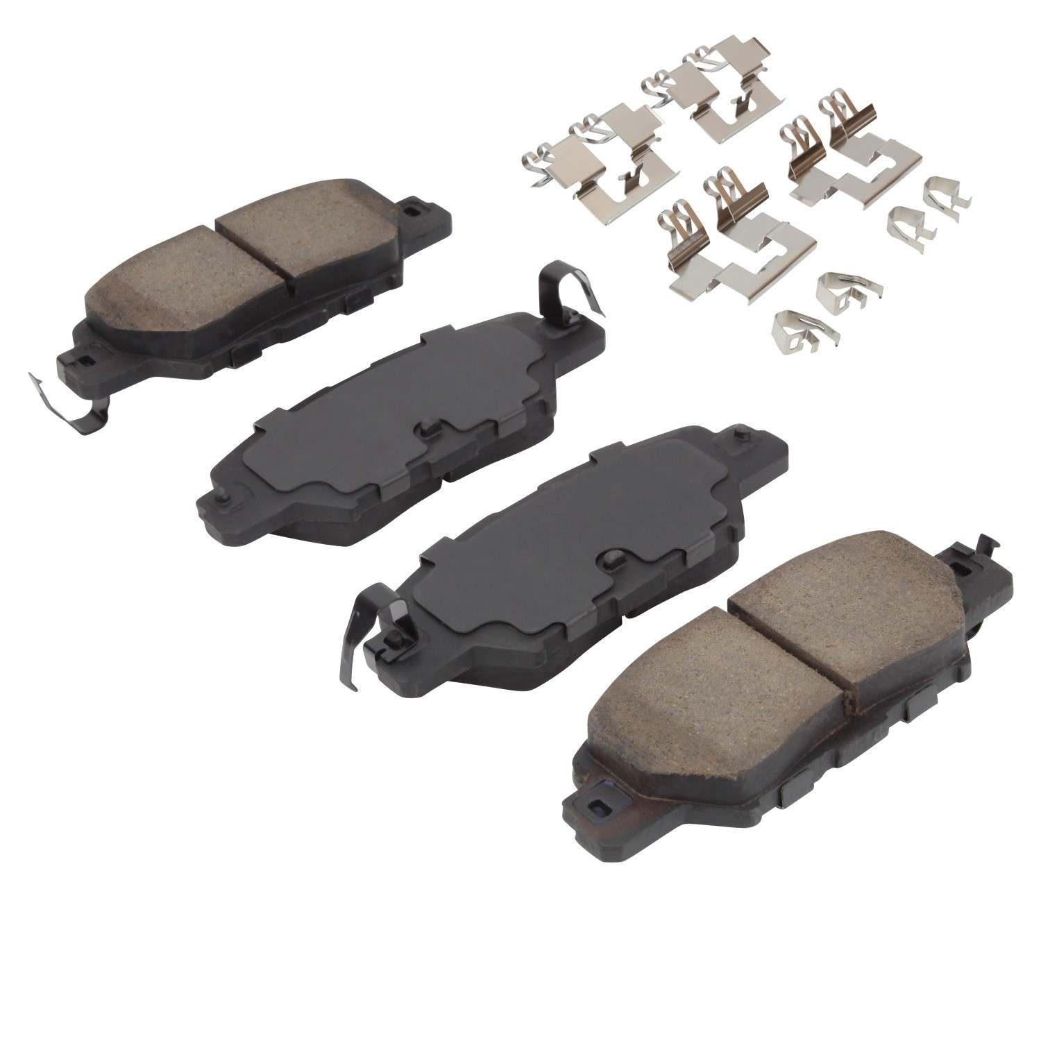 Angle View of Rear Disc Brake Pad Set MPA 1001-1846C