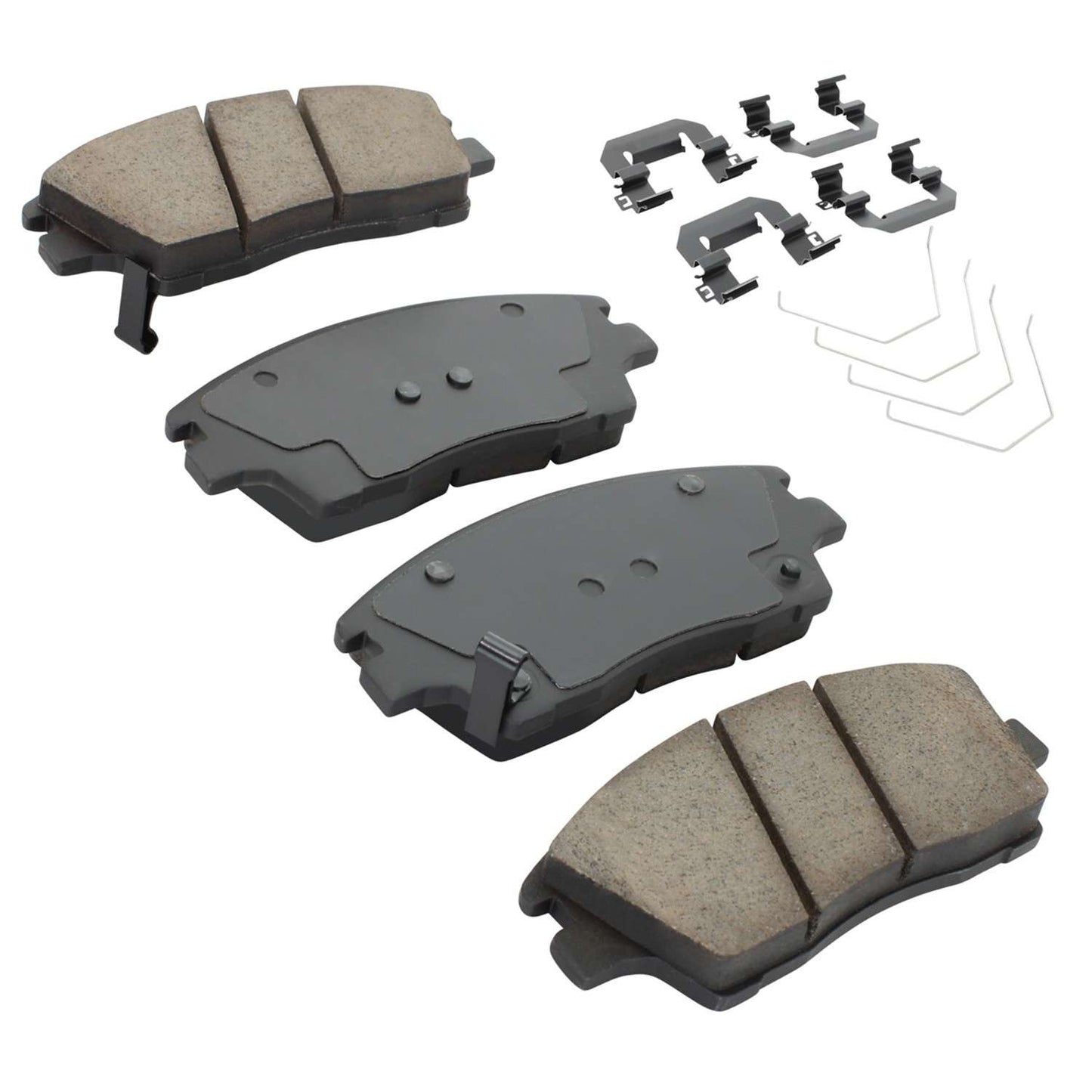 Angle View of Front Disc Brake Pad Set MPA 1001-1847C