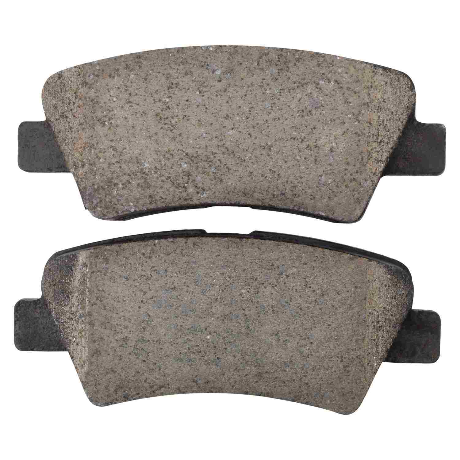 Front View of Rear Disc Brake Pad Set MPA 1001-1848C