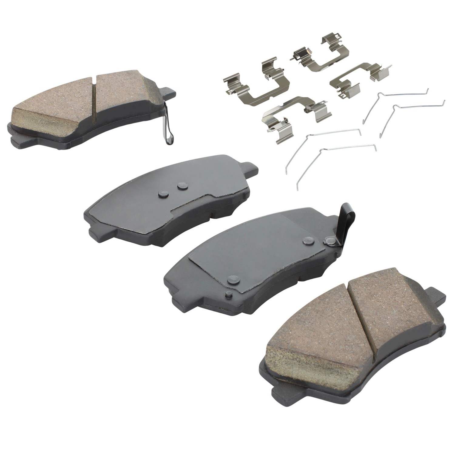 Angle View of Front Disc Brake Pad Set MPA 1001-1912C