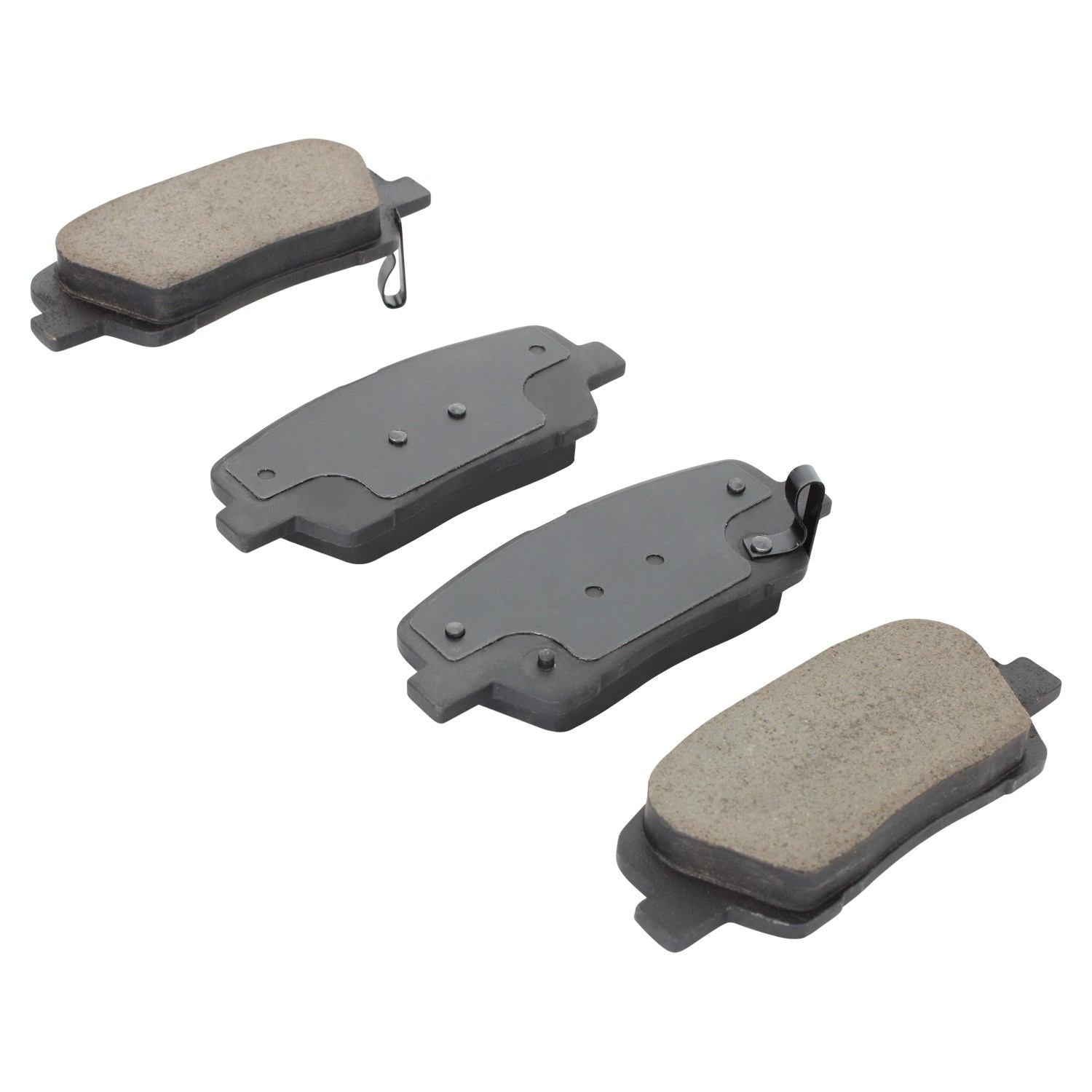 Angle View of Rear Disc Brake Pad Set MPA 1001-1916C