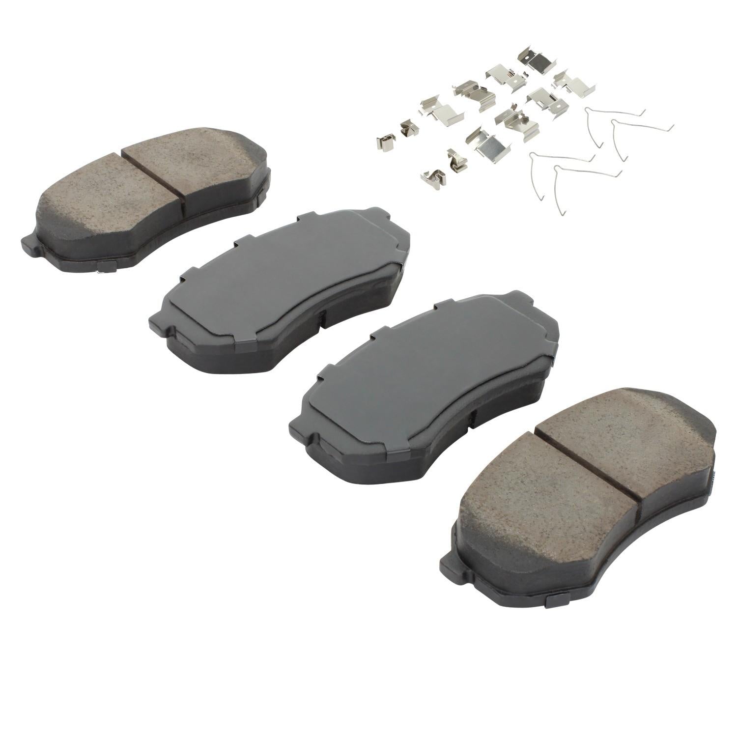 Angle View of Front Disc Brake Pad Set MPA 1002-0433M