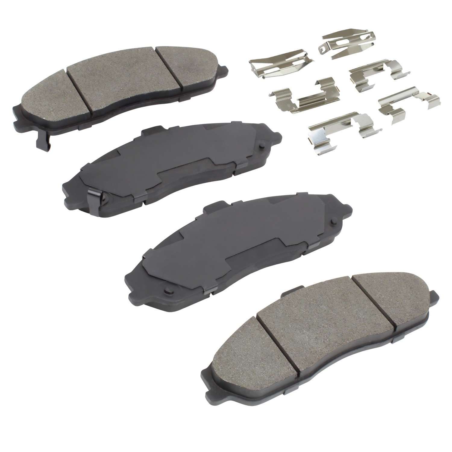 Angle View of Front Disc Brake Pad Set MPA 1002-0731M