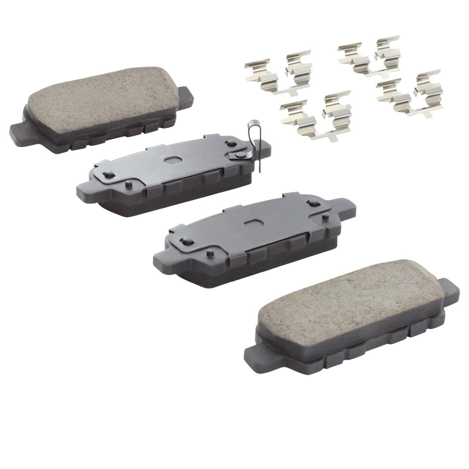 Angle View of Rear Disc Brake Pad Set MPA 1002-0905M