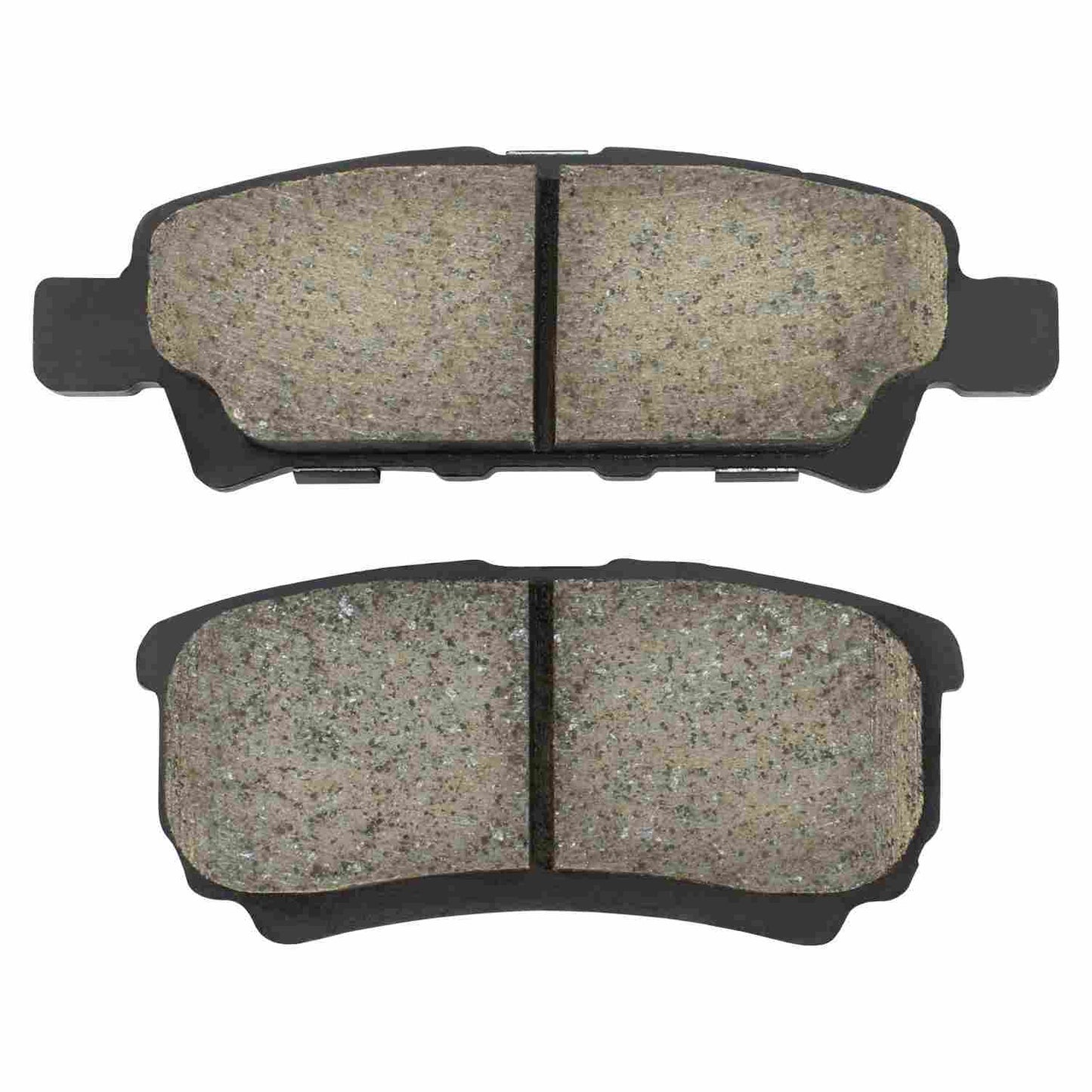 Front View of Rear Disc Brake Pad Set MPA 1002-1037M