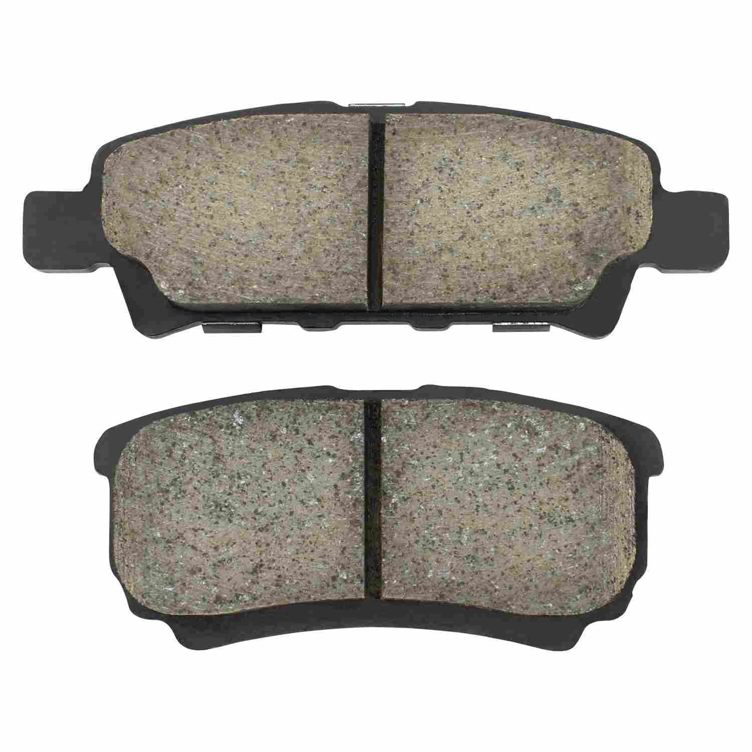 Front View of Rear Disc Brake Pad Set MPA 1002-1037M