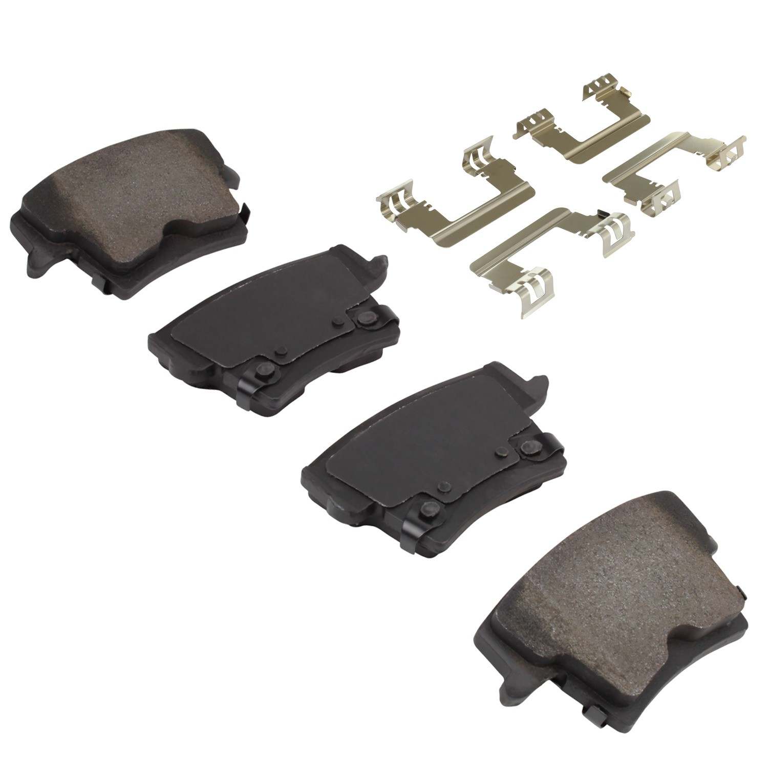 Angle View of Rear Disc Brake Pad Set MPA 1002-1057AM