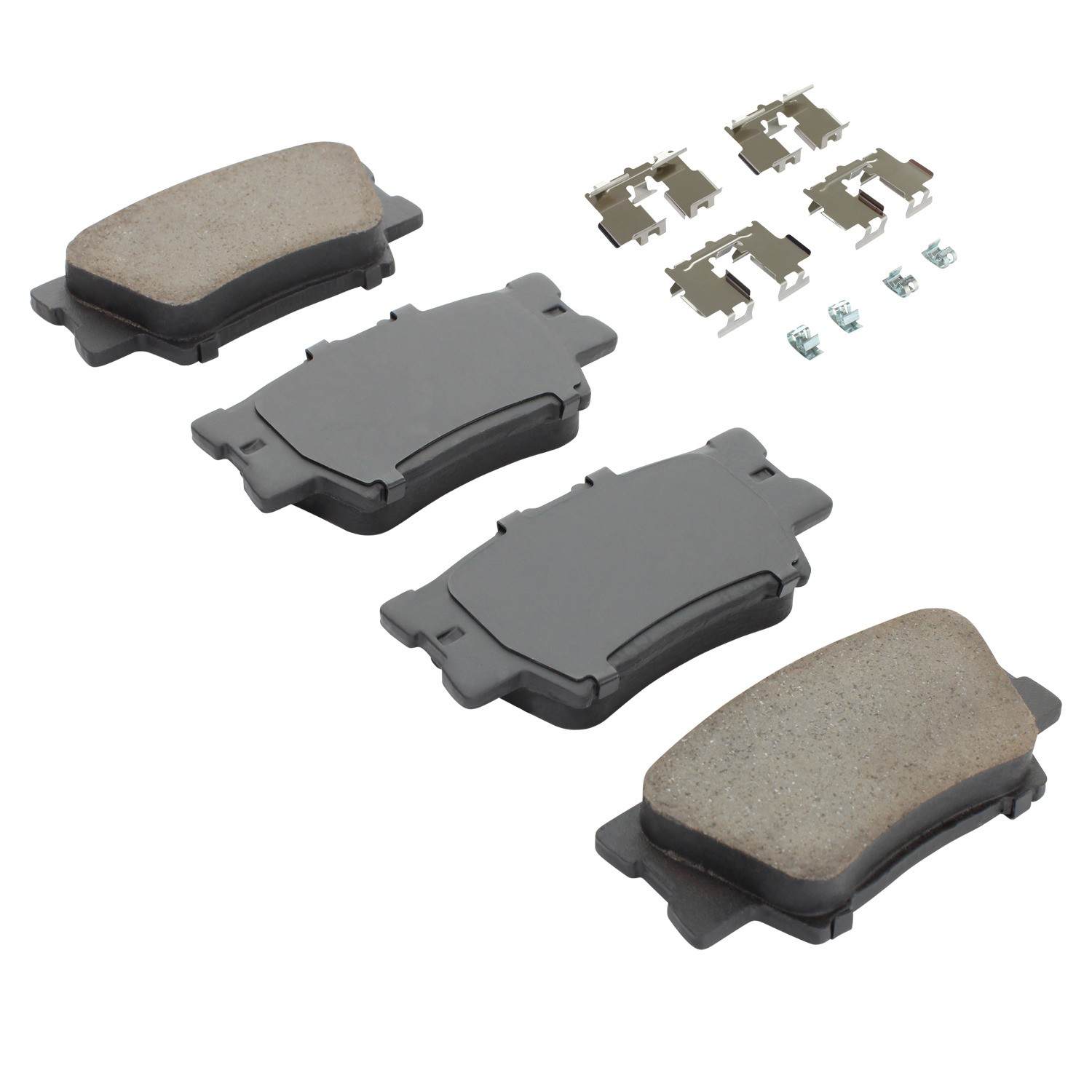 Angle View of Rear Disc Brake Pad Set MPA 1002-1212M