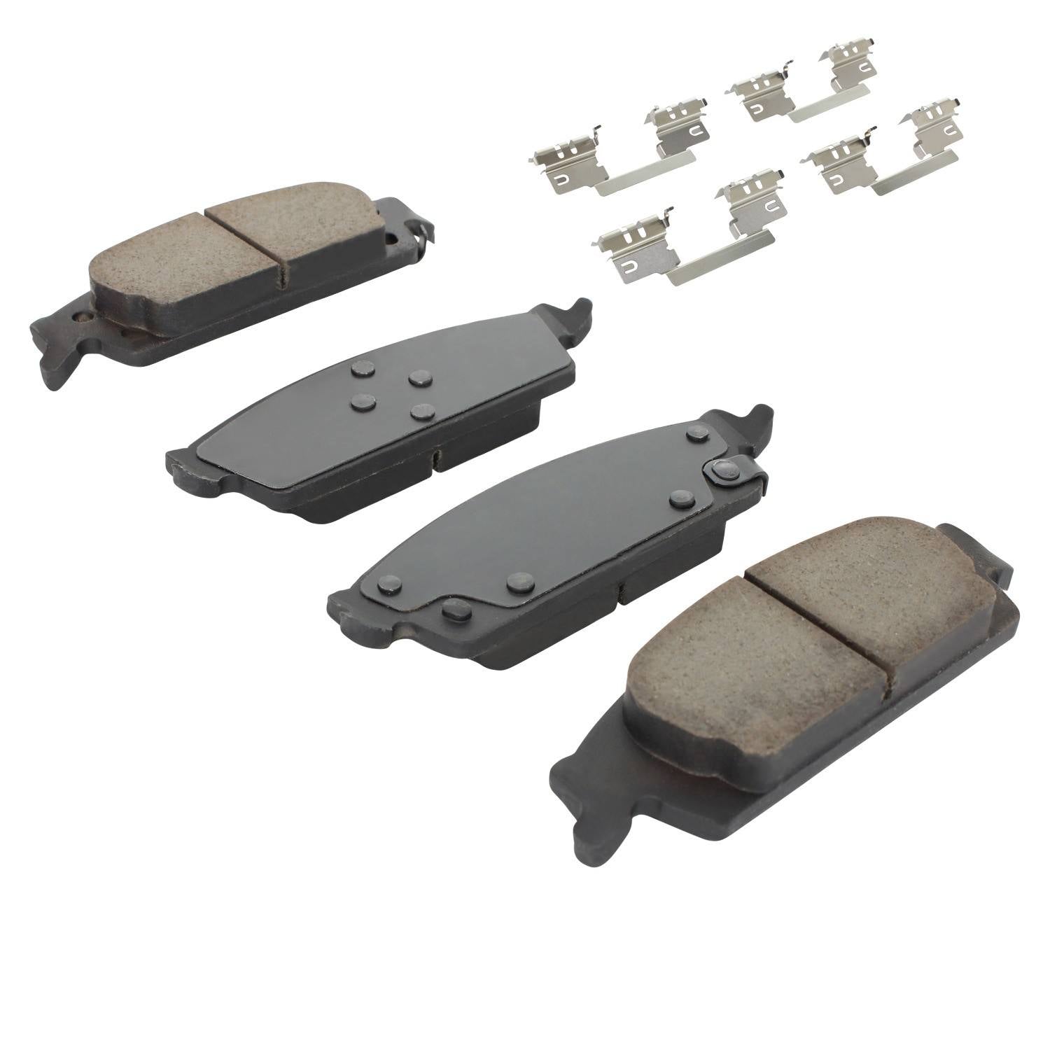 Angle View of Rear Disc Brake Pad Set MPA 1002-1707M