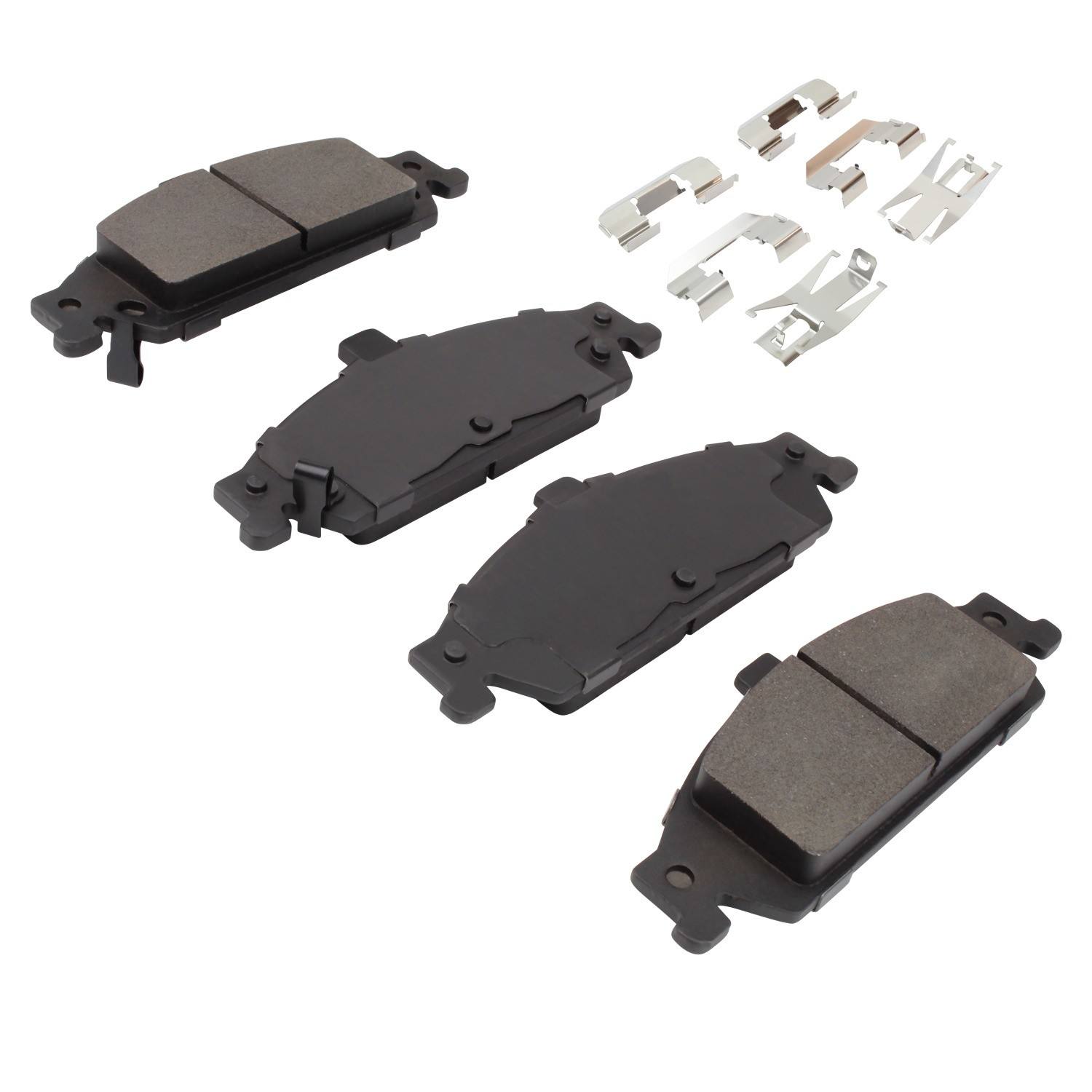 Angle View of Front Disc Brake Pad Set MPA 1003-0727C