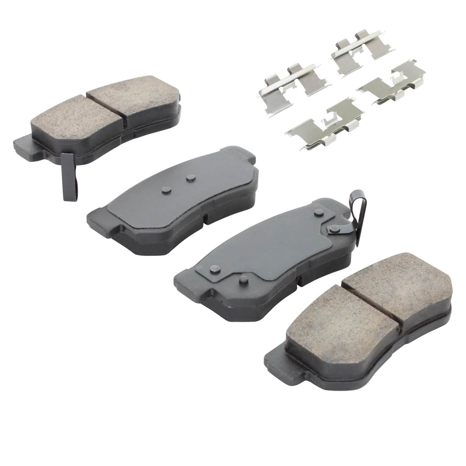 Angle View of Rear Disc Brake Pad Set MPA 1003-0813C