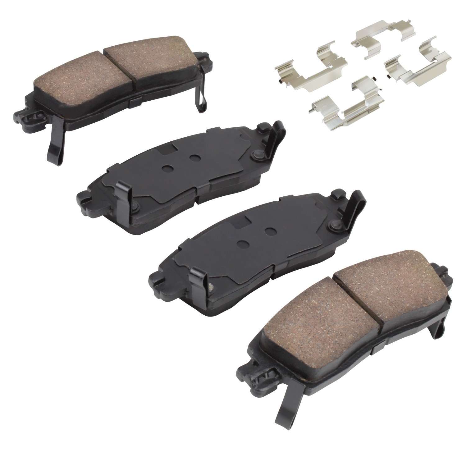 Angle View of Rear Disc Brake Pad Set MPA 1003-0883C