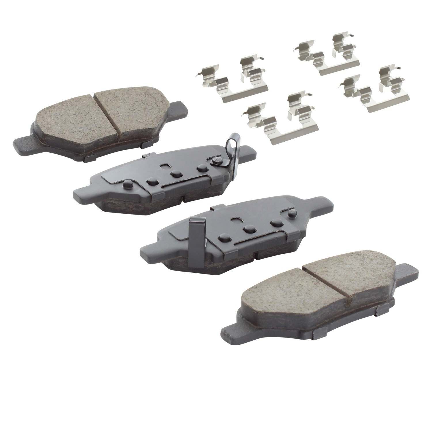 Angle View of Rear Disc Brake Pad Set MPA 1003-1033C