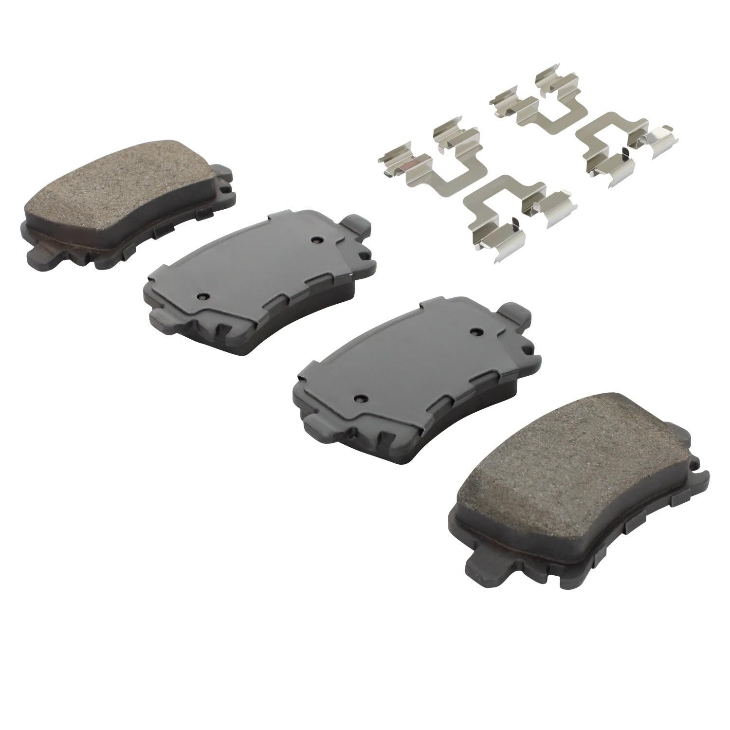 Angle View of Rear Disc Brake Pad Set MPA 1003-1108M