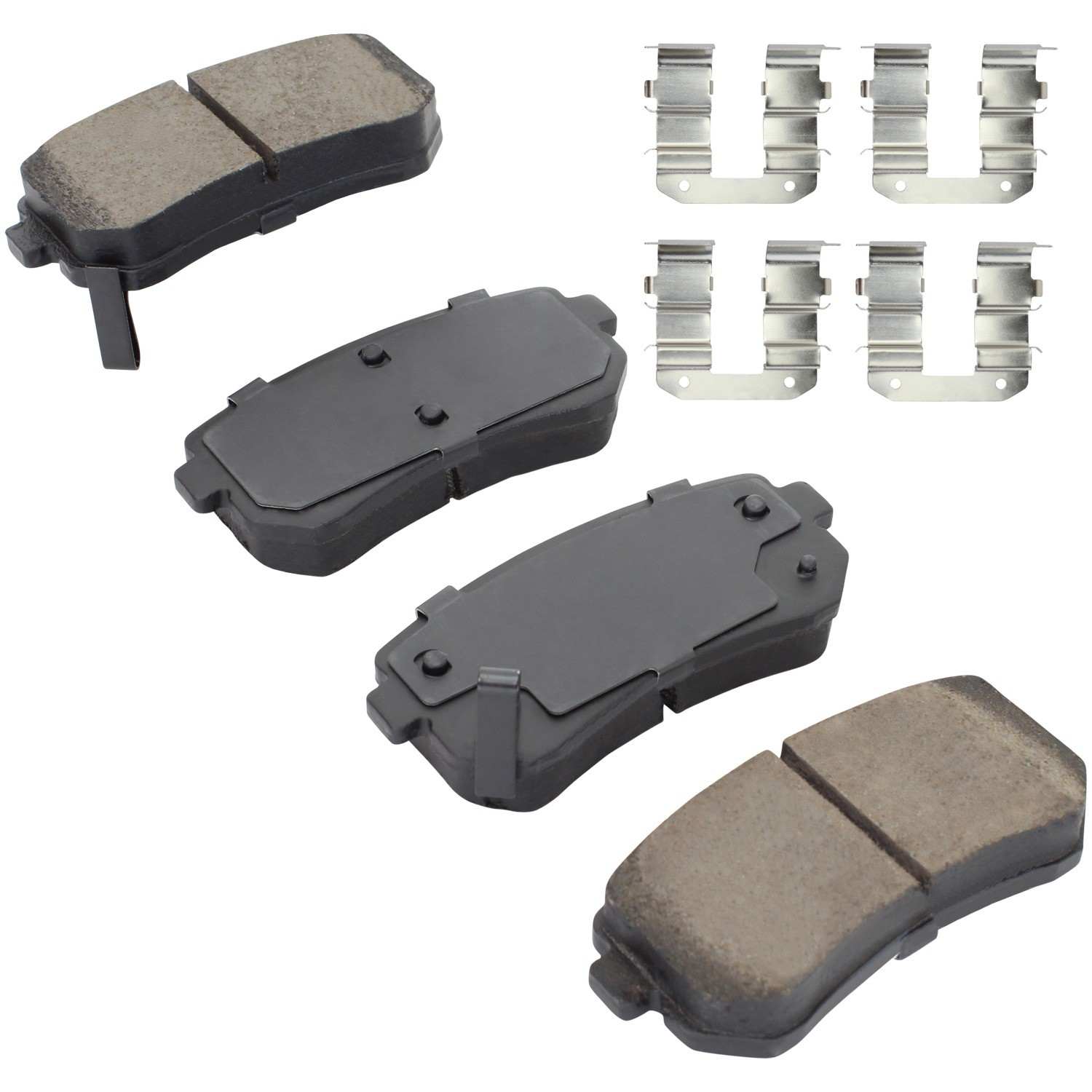 Angle View of Rear Disc Brake Pad Set MPA 1003-1157C