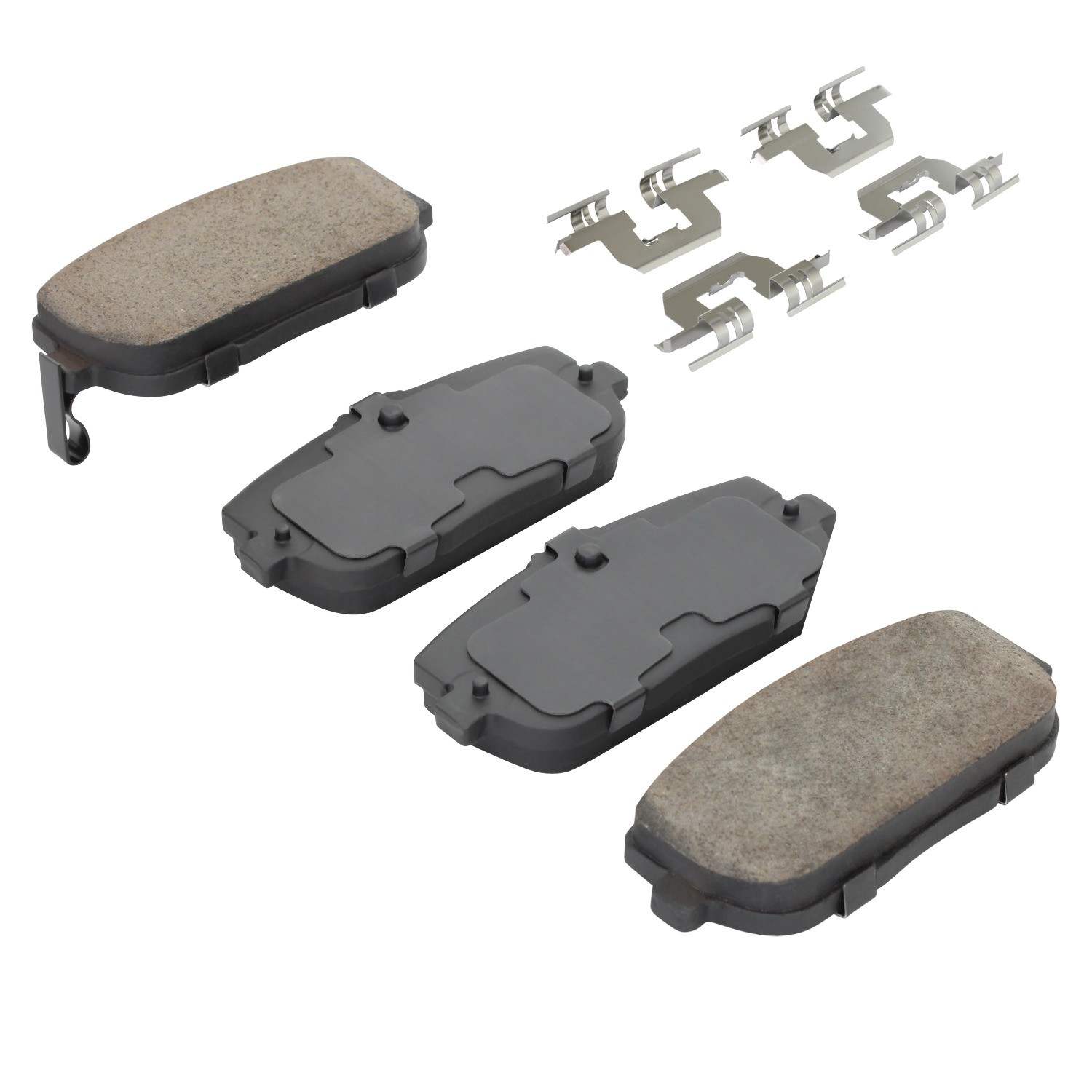 Angle View of Rear Disc Brake Pad Set MPA 1003-1180C