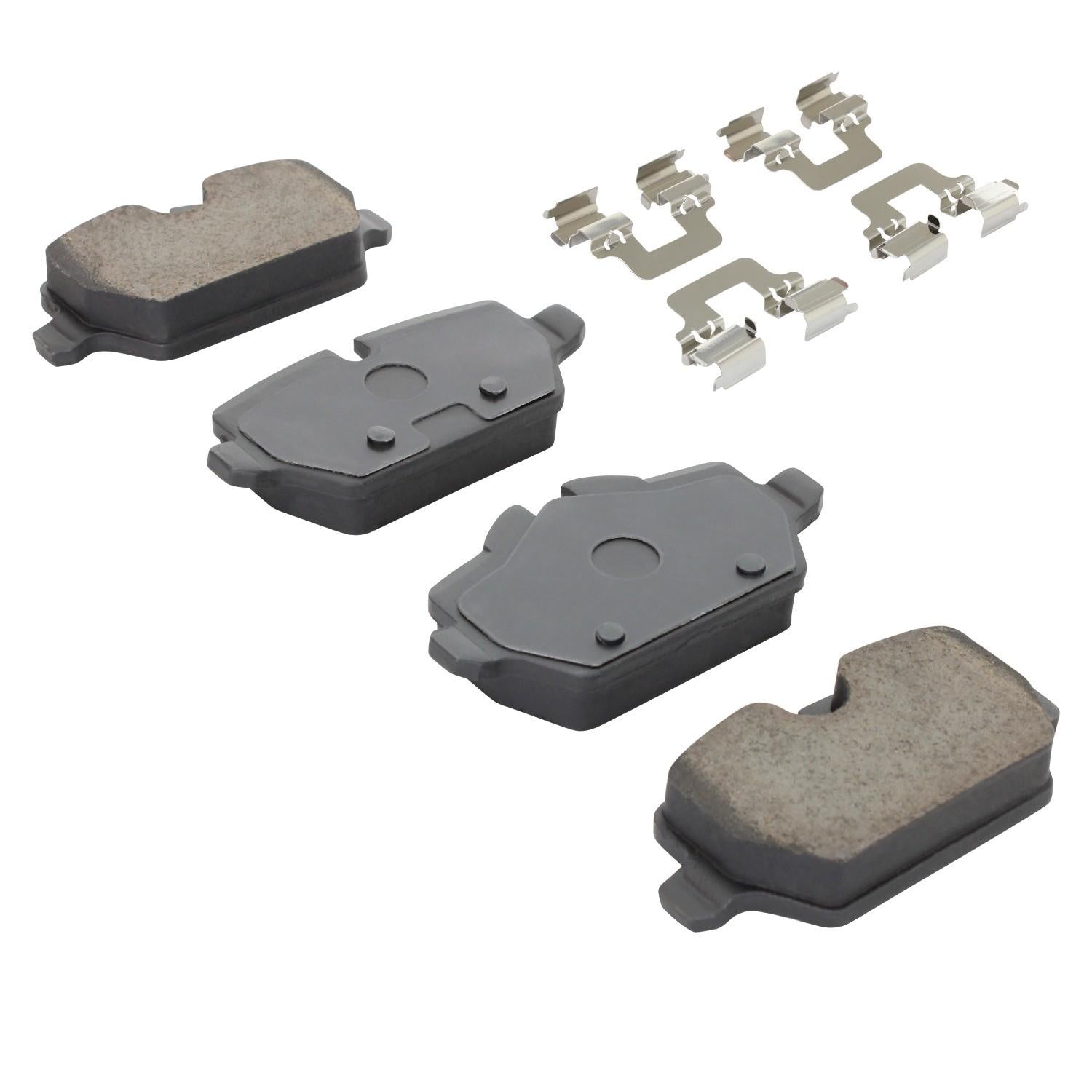 Angle View of Rear Disc Brake Pad Set MPA 1003-1554M