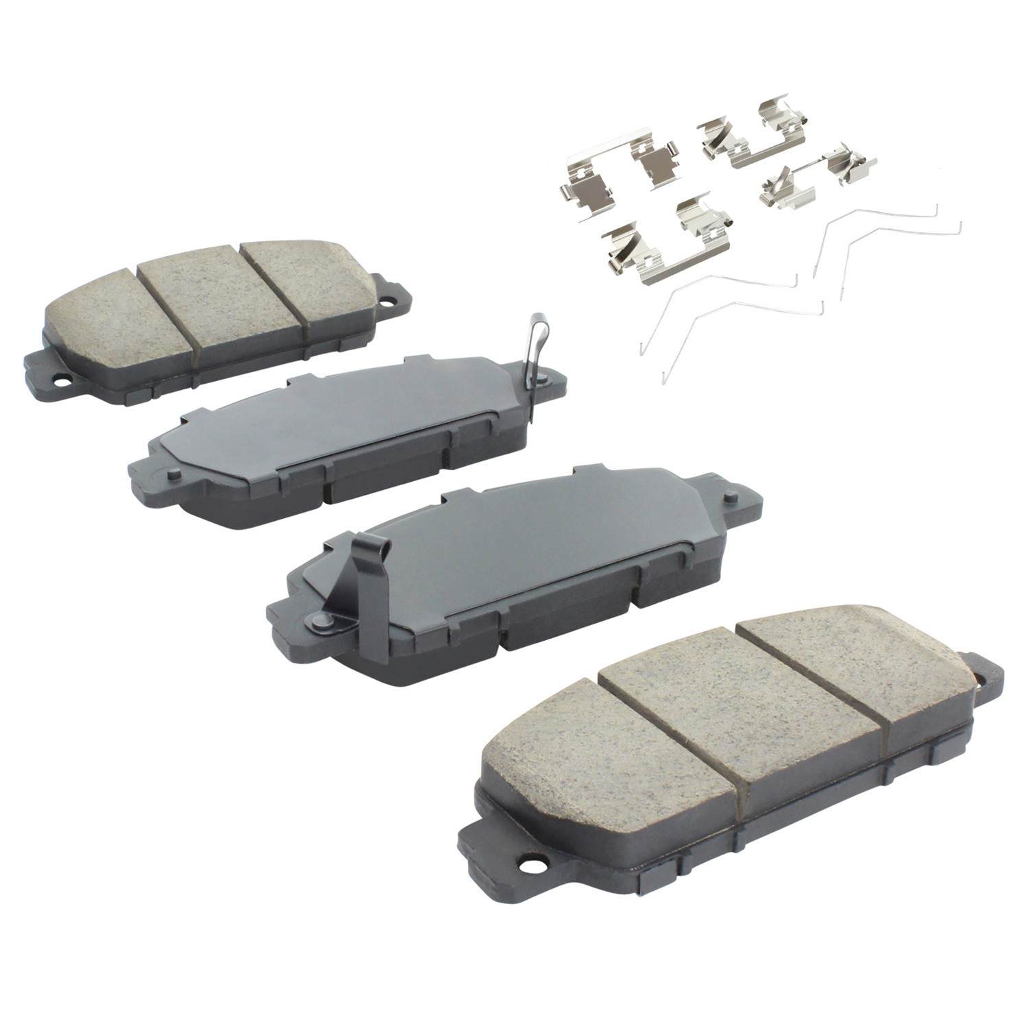 Angle View of Front Disc Brake Pad Set MPA 1003-1654C