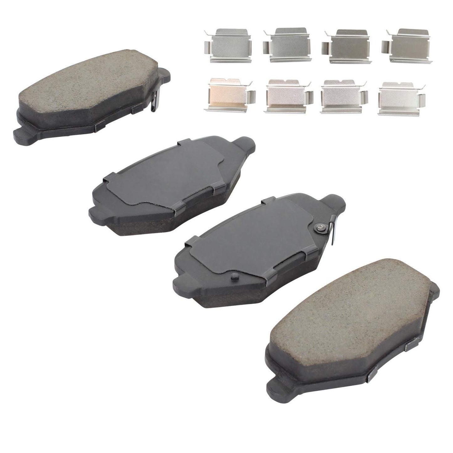 Angle View of Rear Disc Brake Pad Set MPA 1003-1719C