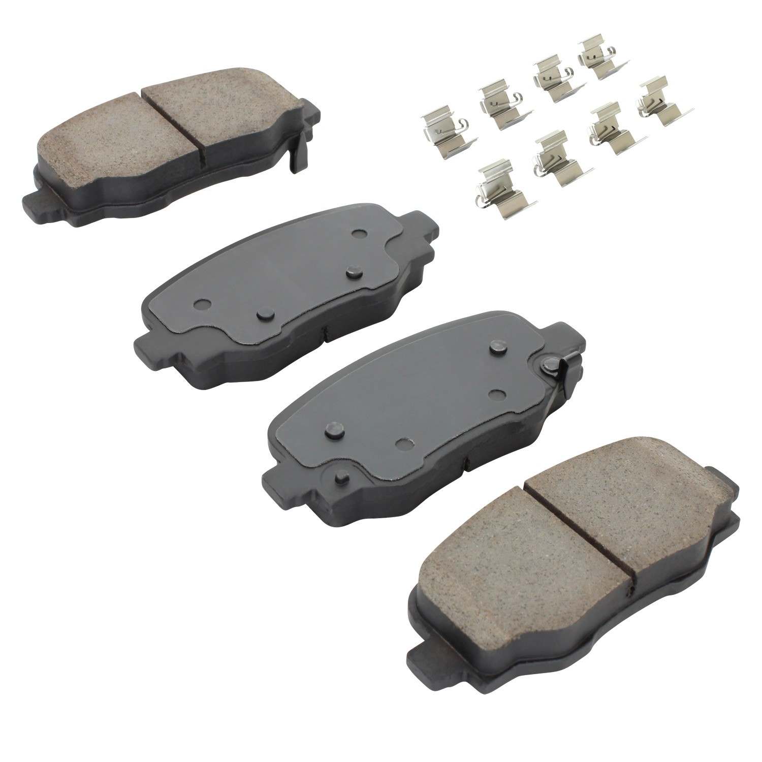 Angle View of Rear Disc Brake Pad Set MPA 1003-1809C