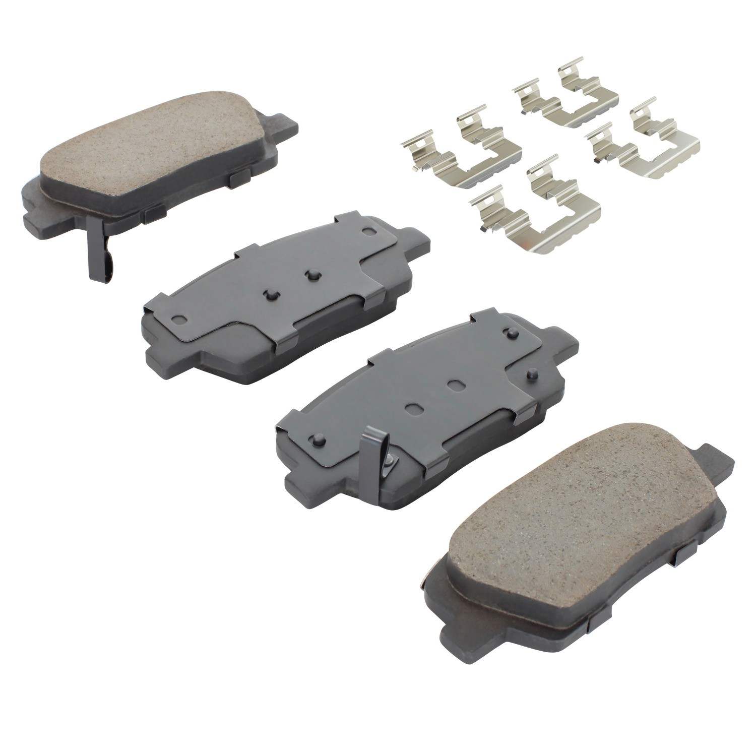 Angle View of Rear Disc Brake Pad Set MPA 1003-1816C