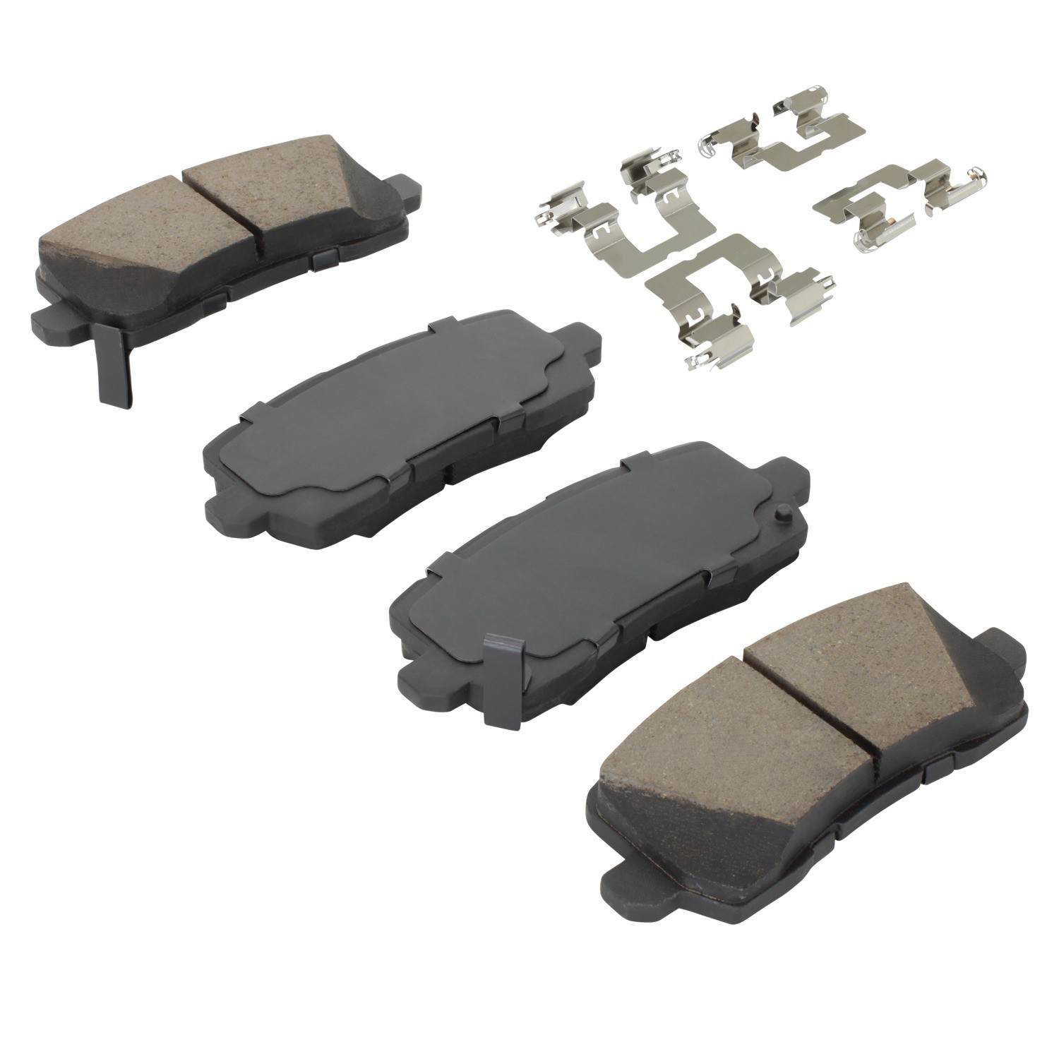 Angle View of Rear Disc Brake Pad Set MPA 1003-1954C