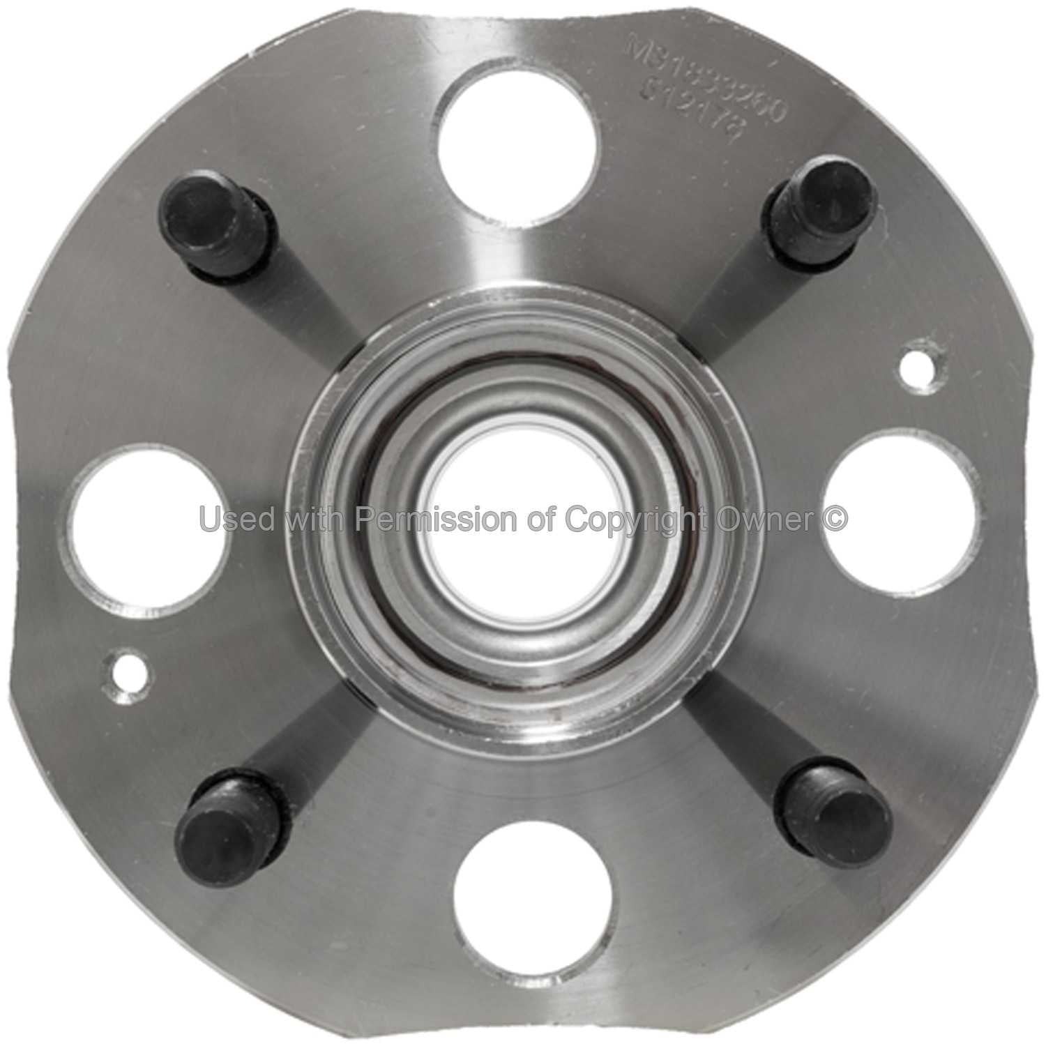 Front View of Rear Wheel Bearing and Hub Assembly MPA WH512178