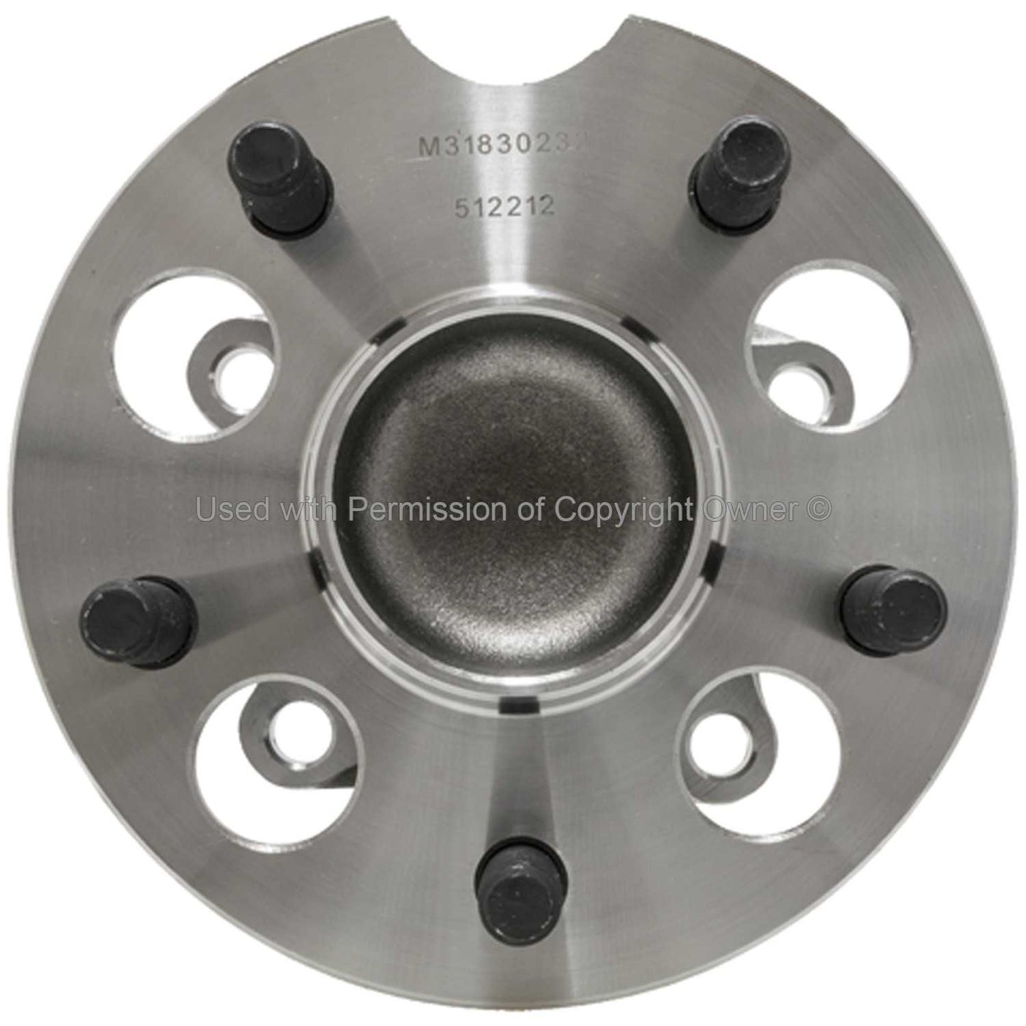 Front View of Rear Wheel Bearing and Hub Assembly MPA WH512212