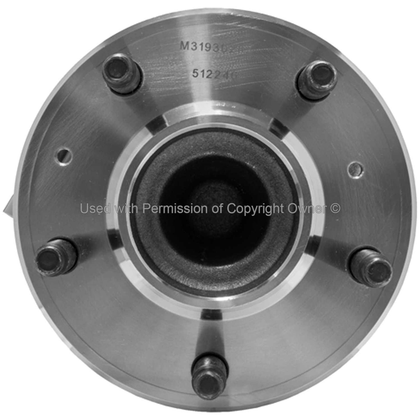 Front View of Front Wheel Bearing and Hub Assembly MPA WH512246