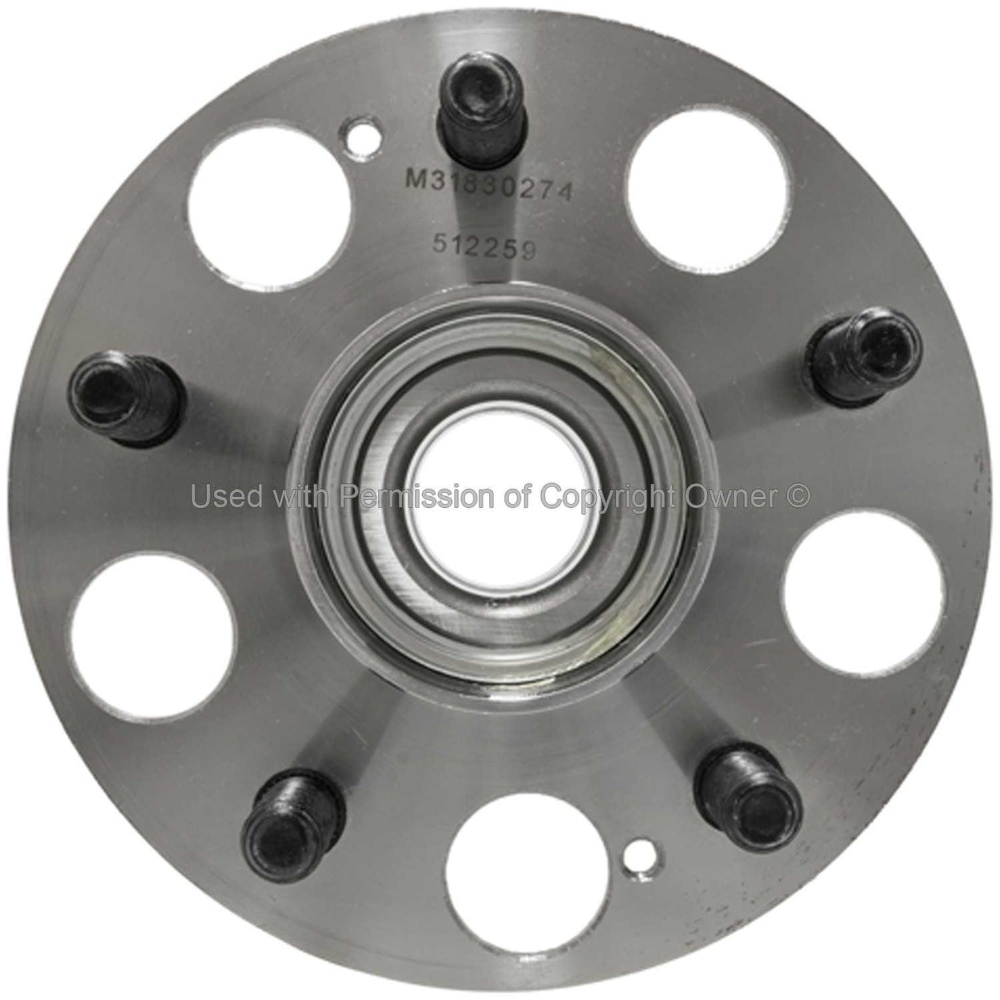 Front View of Rear Wheel Bearing and Hub Assembly MPA WH512259