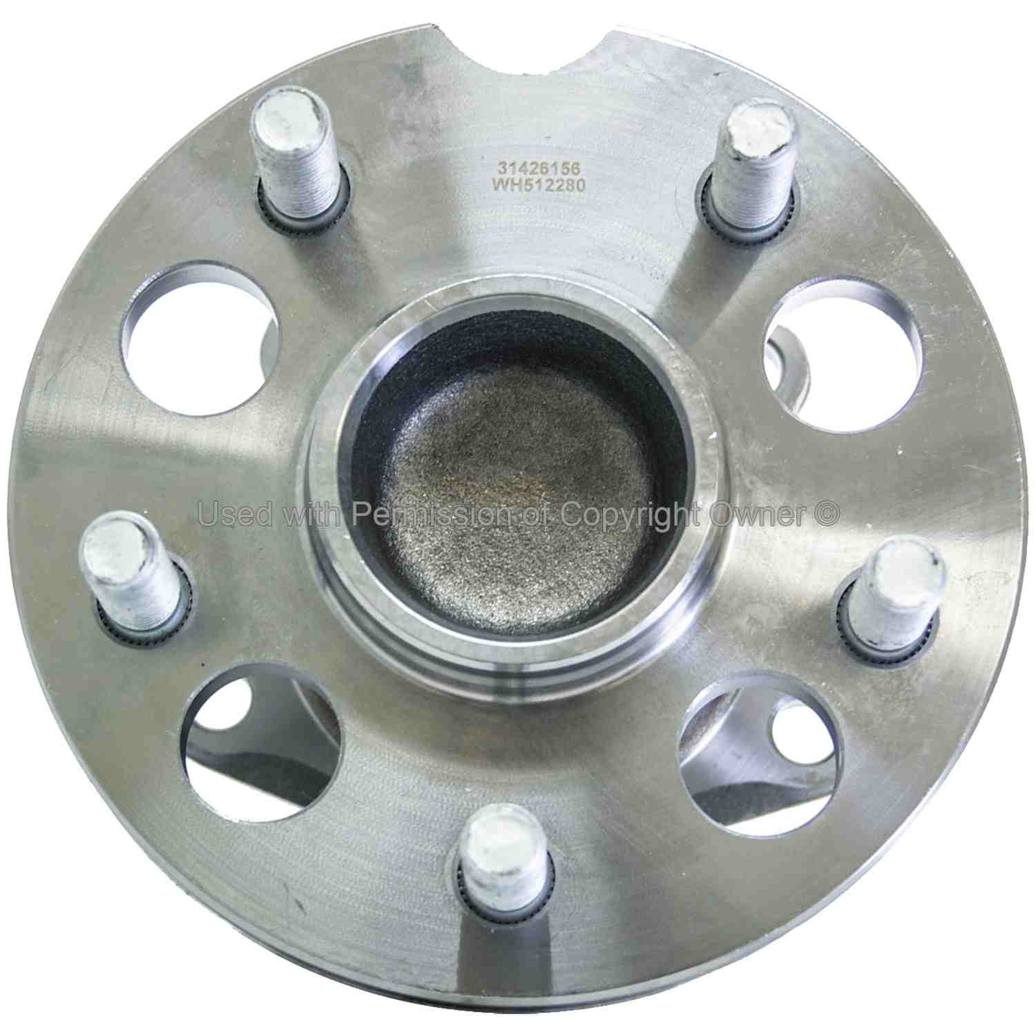 Front View of Rear Wheel Bearing and Hub Assembly MPA WH512280