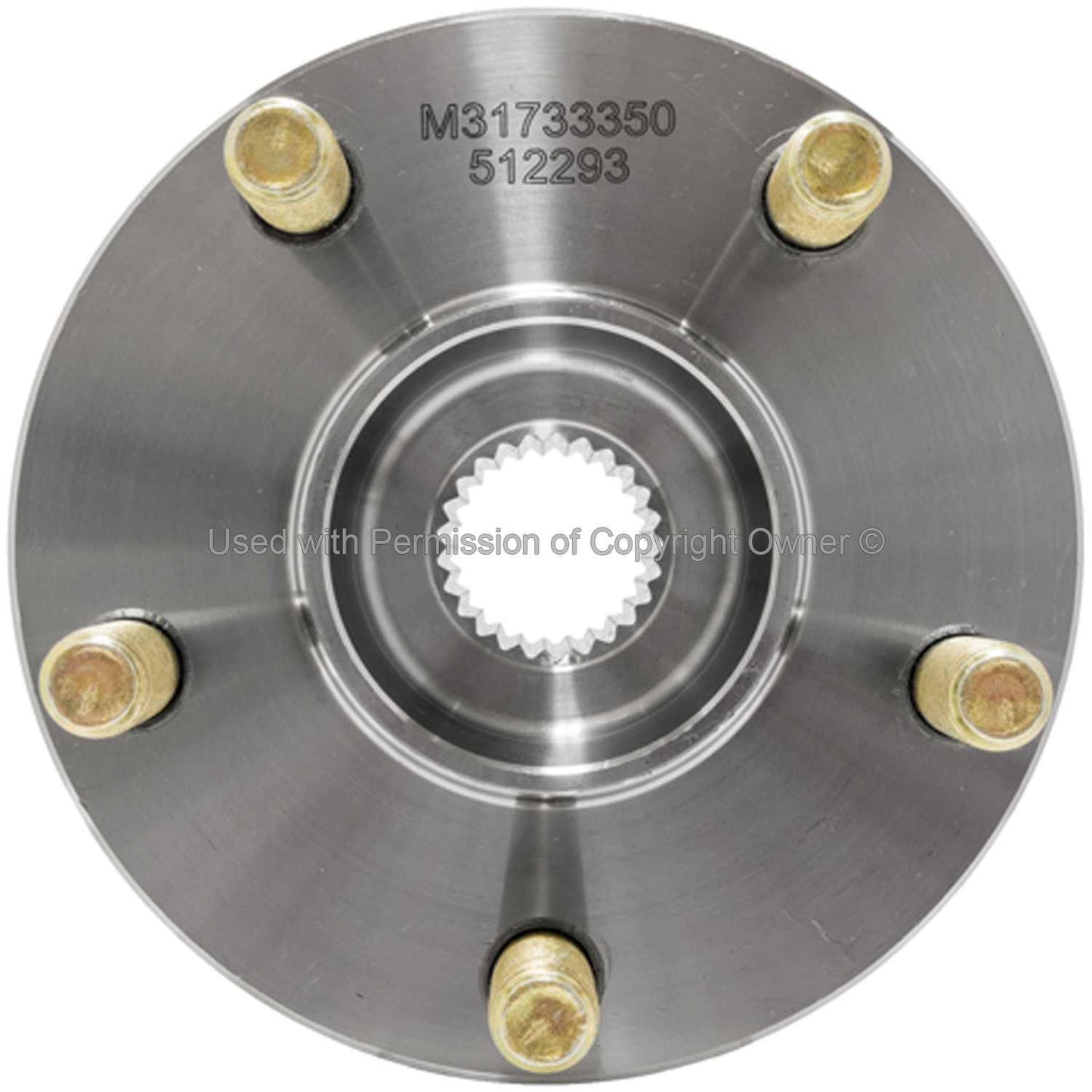 Front View of Rear Wheel Bearing and Hub Assembly MPA WH512293