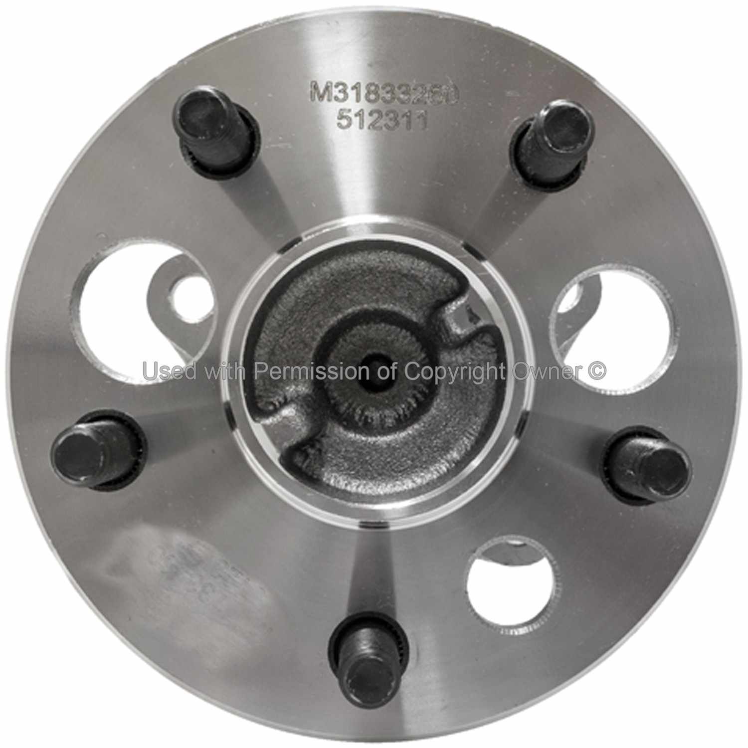 Front View of Rear Wheel Bearing and Hub Assembly MPA WH512311