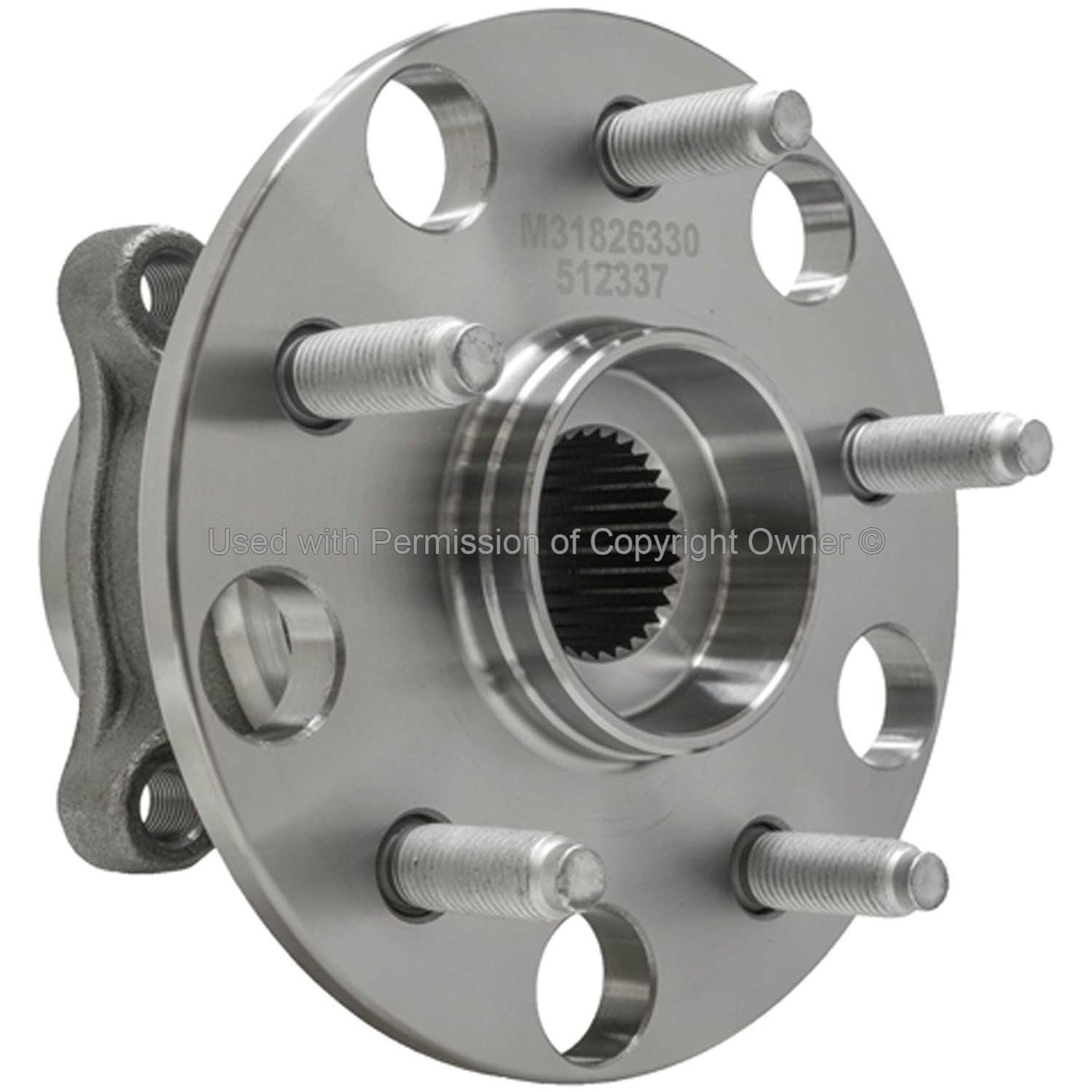 Angle View of Rear Wheel Bearing and Hub Assembly MPA WH512337