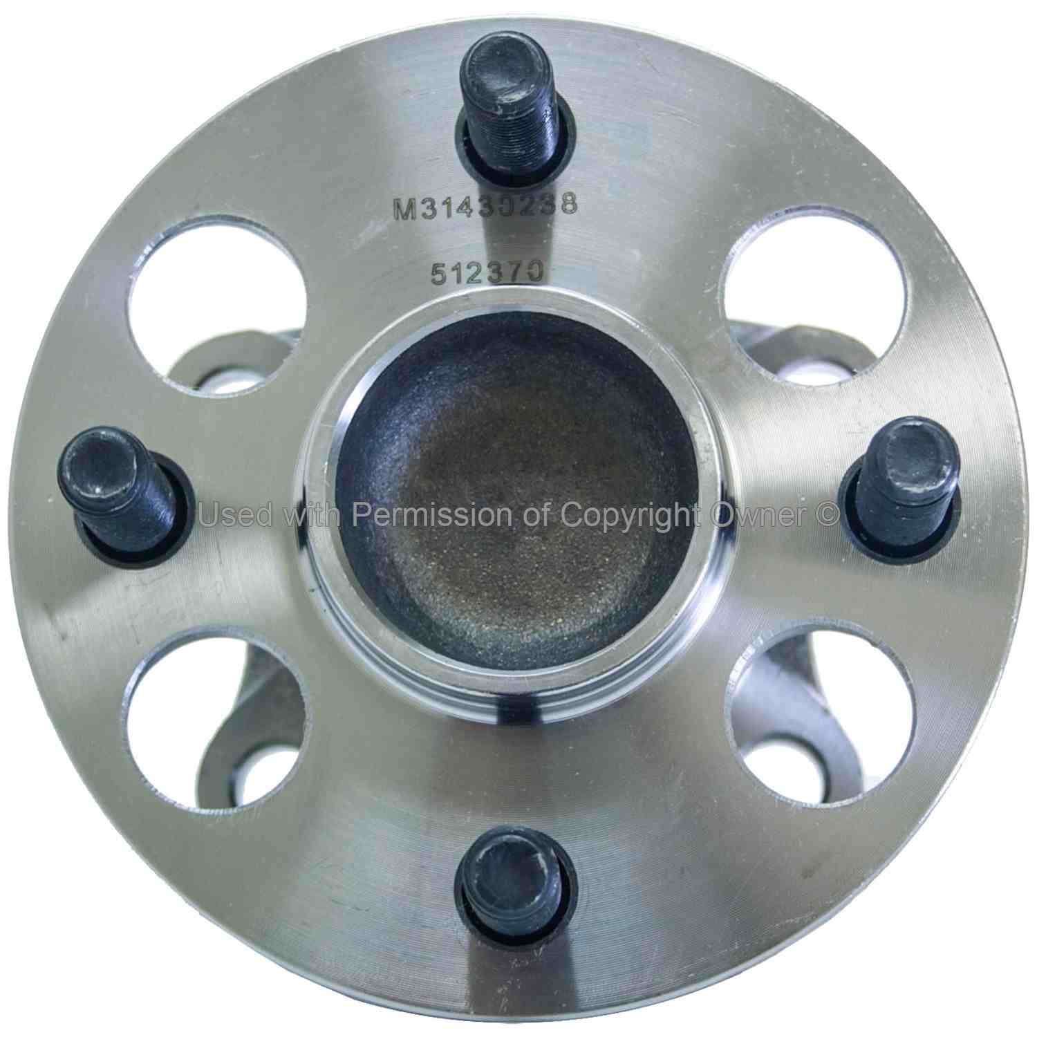 Front View of Rear Wheel Bearing and Hub Assembly MPA WH512370