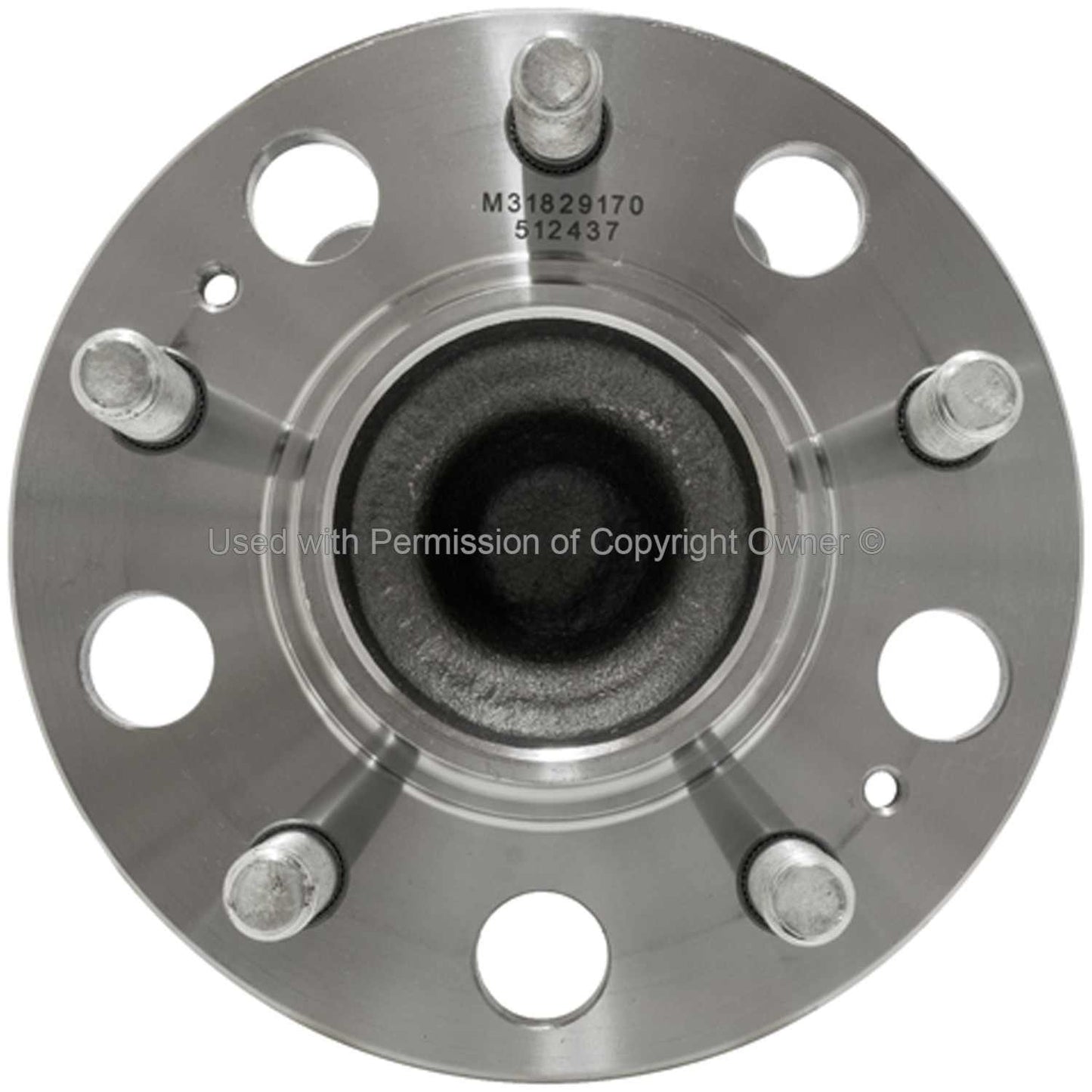 Front View of Rear Wheel Bearing and Hub Assembly MPA WH512437