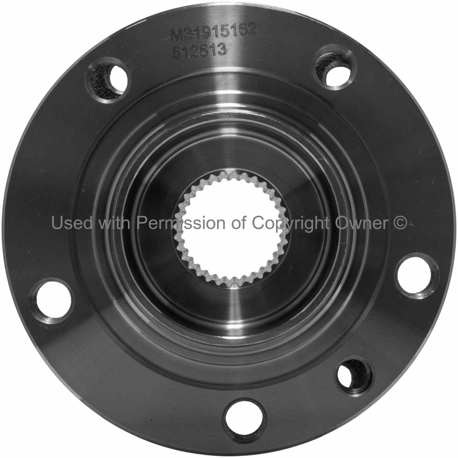 Front View of Front Wheel Bearing and Hub Assembly MPA WH512513