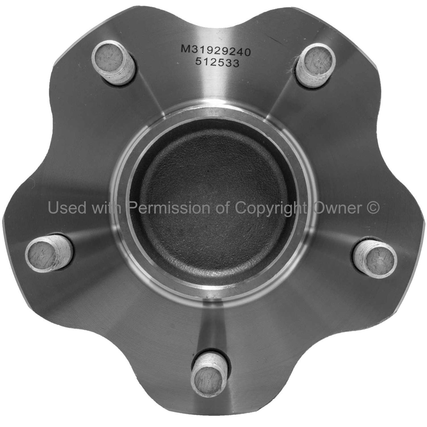 Front View of Rear Wheel Bearing and Hub Assembly MPA WH512533