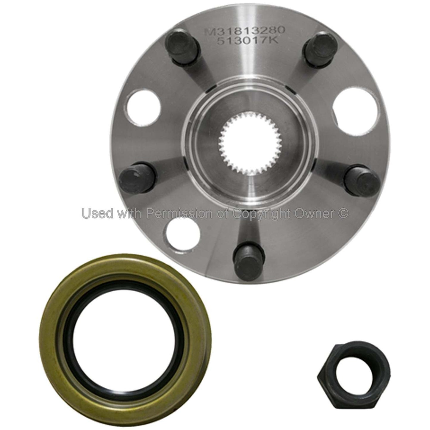 Front View of Front Wheel Bearing and Hub Assembly MPA WH513017K