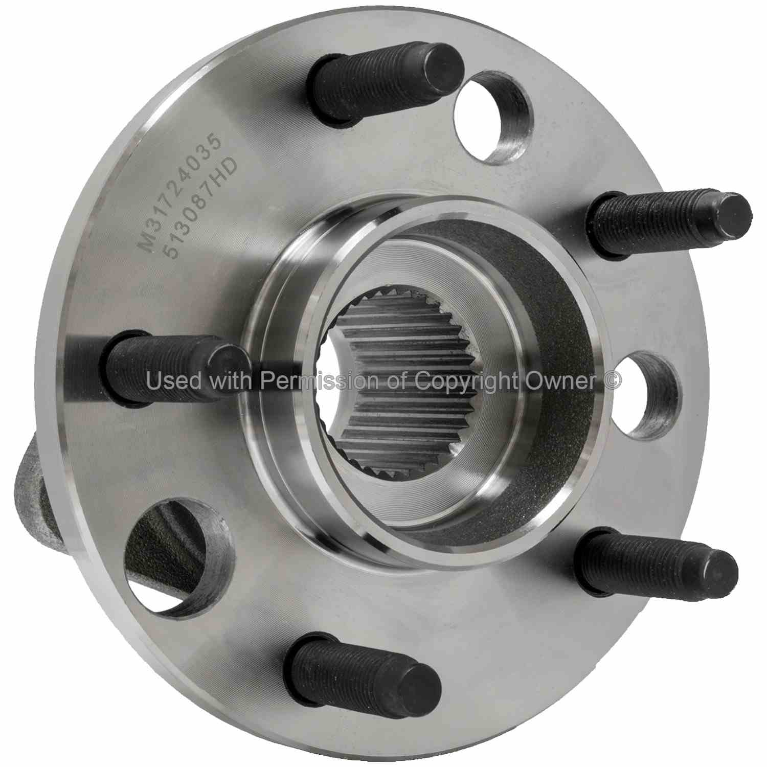 Angle View of Front Wheel Bearing and Hub Assembly MPA WH513087HD