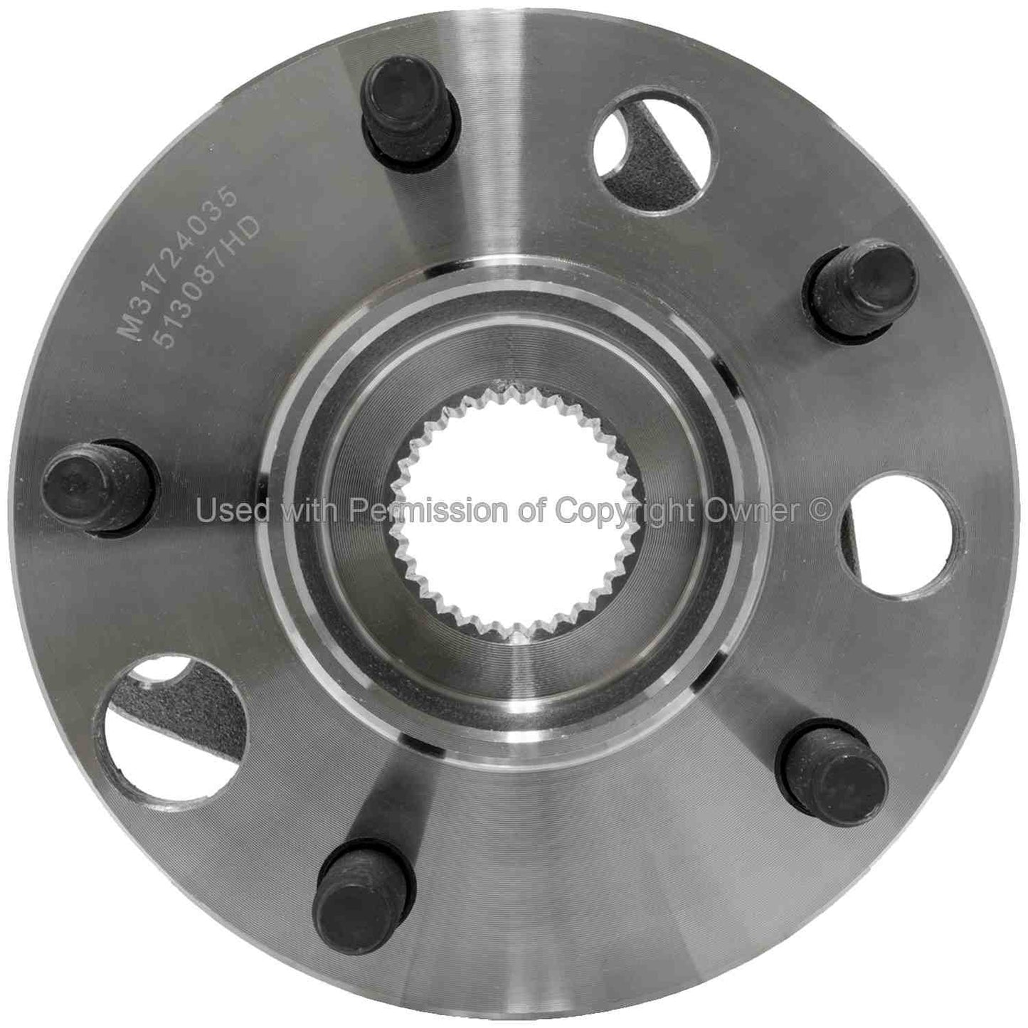 Front View of Front Wheel Bearing and Hub Assembly MPA WH513087HD