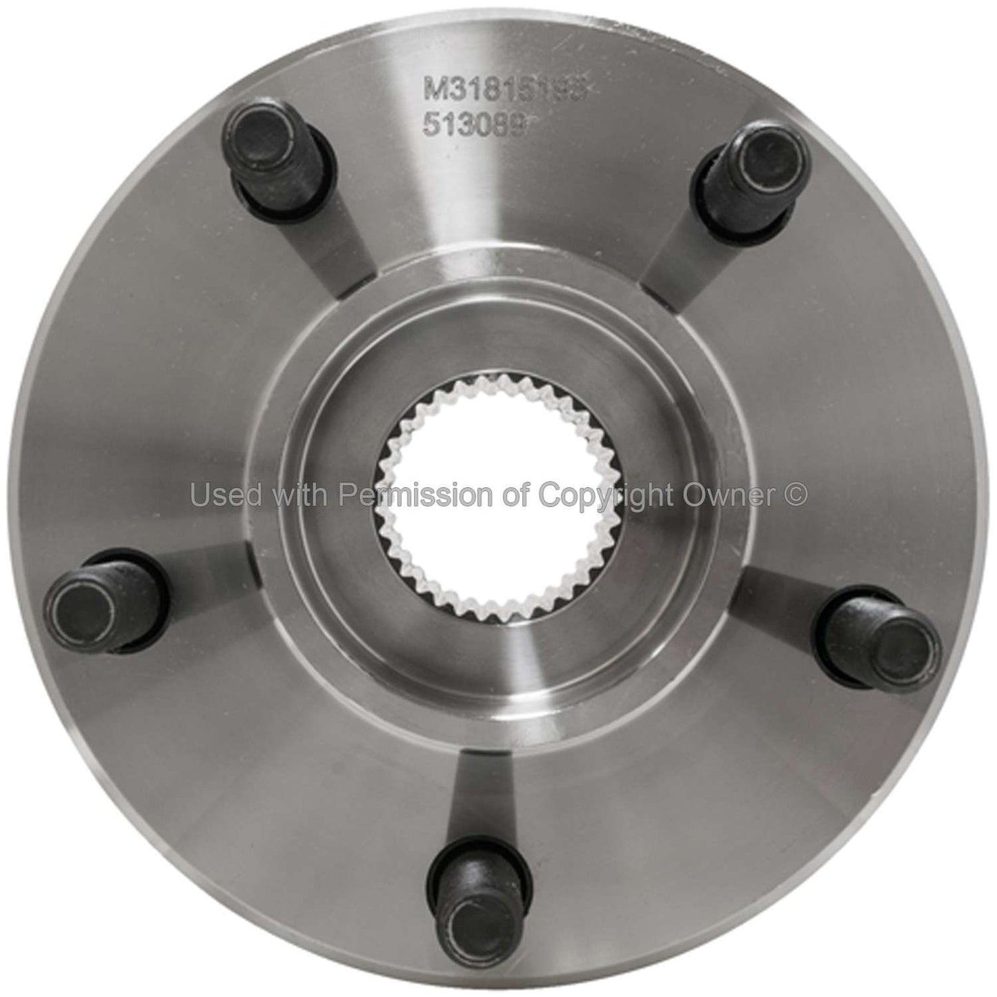 Front View of Front Wheel Bearing and Hub Assembly MPA WH513089