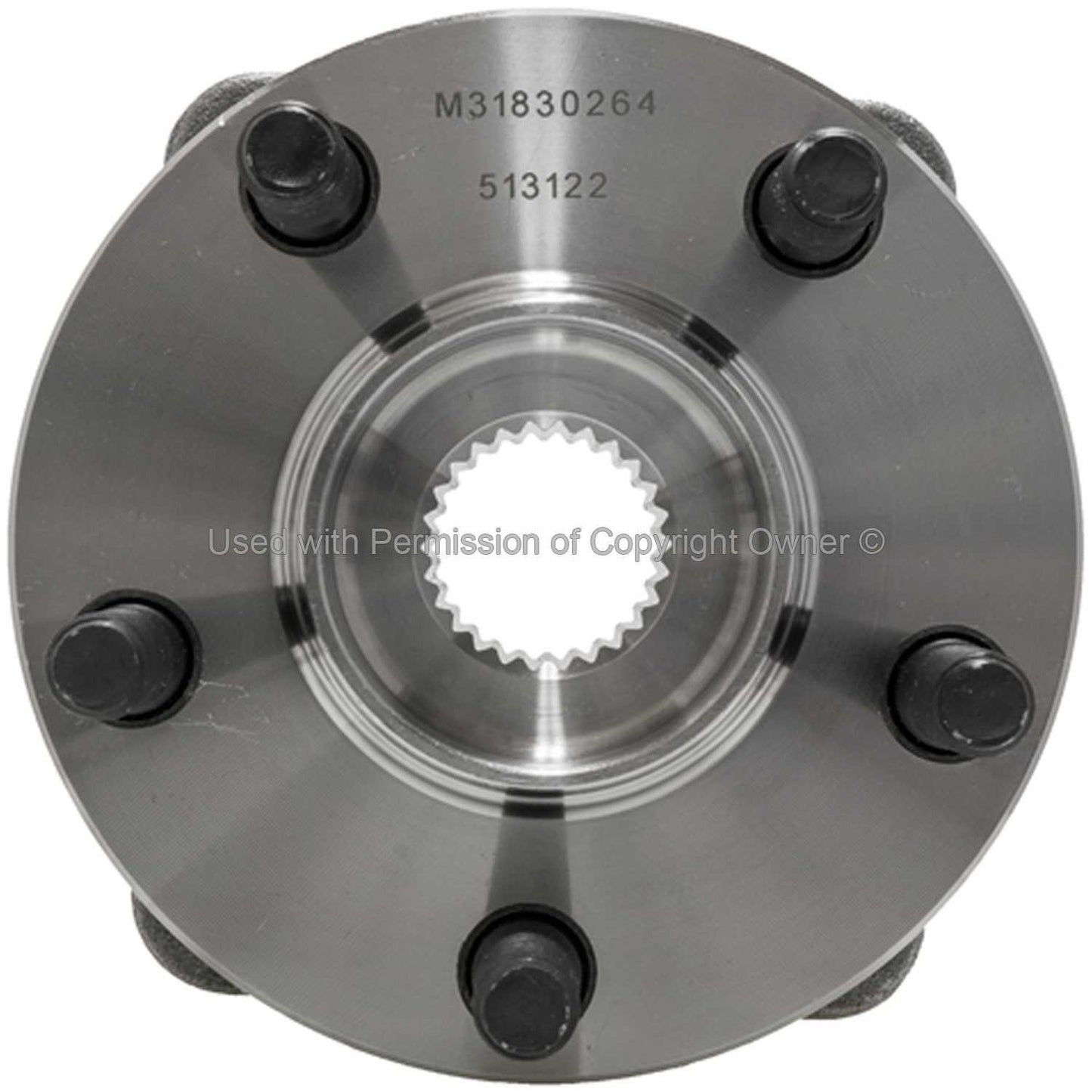 Front View of Front Wheel Bearing and Hub Assembly MPA WH513122