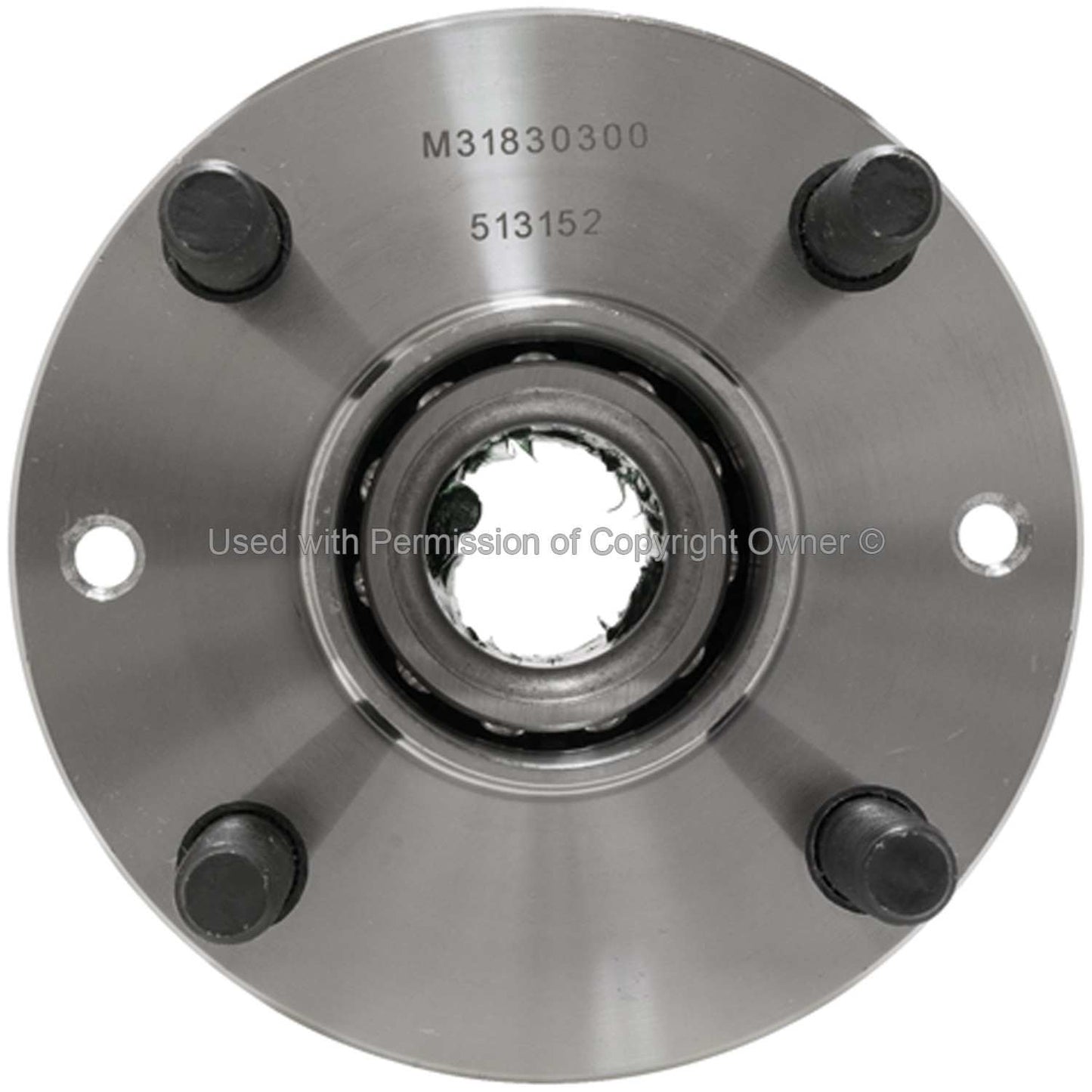 Front View of Front Wheel Bearing and Hub Assembly MPA WH513152