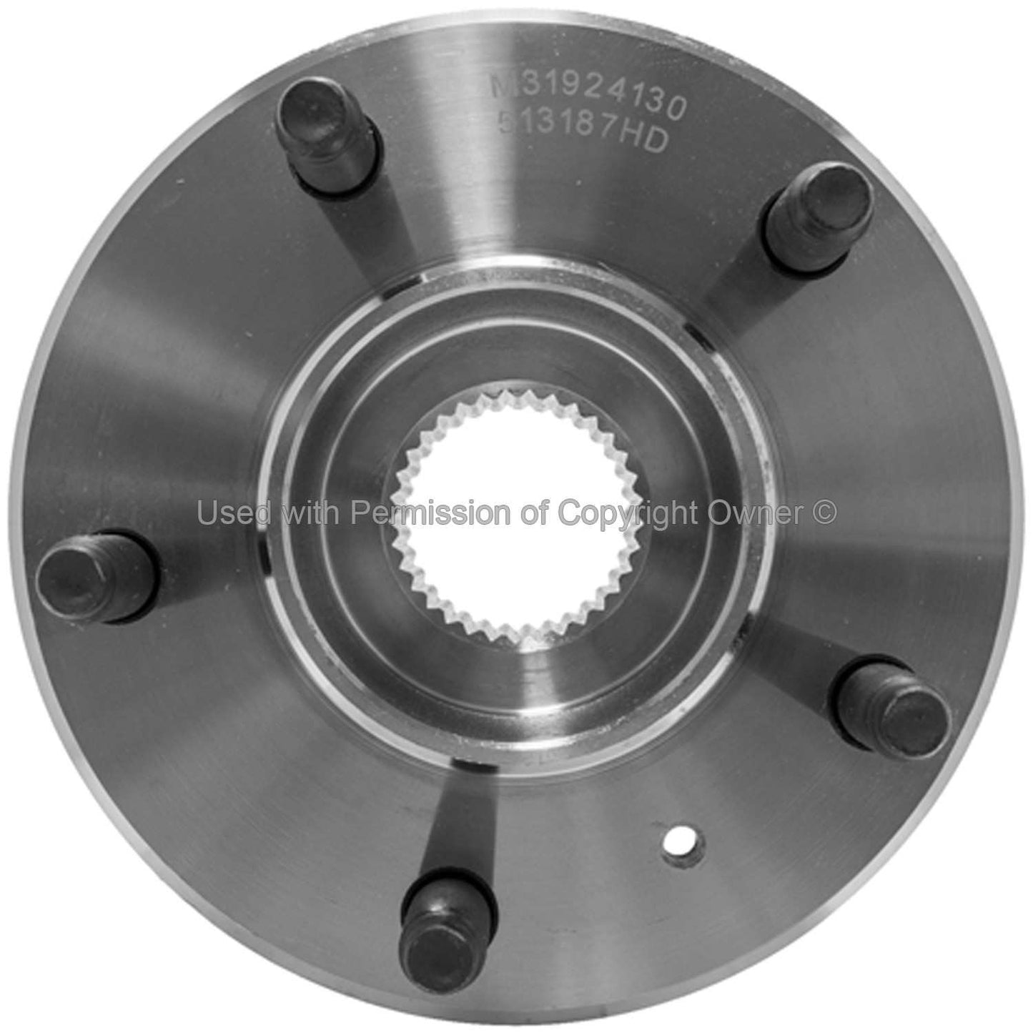 Front View of Front Wheel Bearing and Hub Assembly MPA WH513187HD