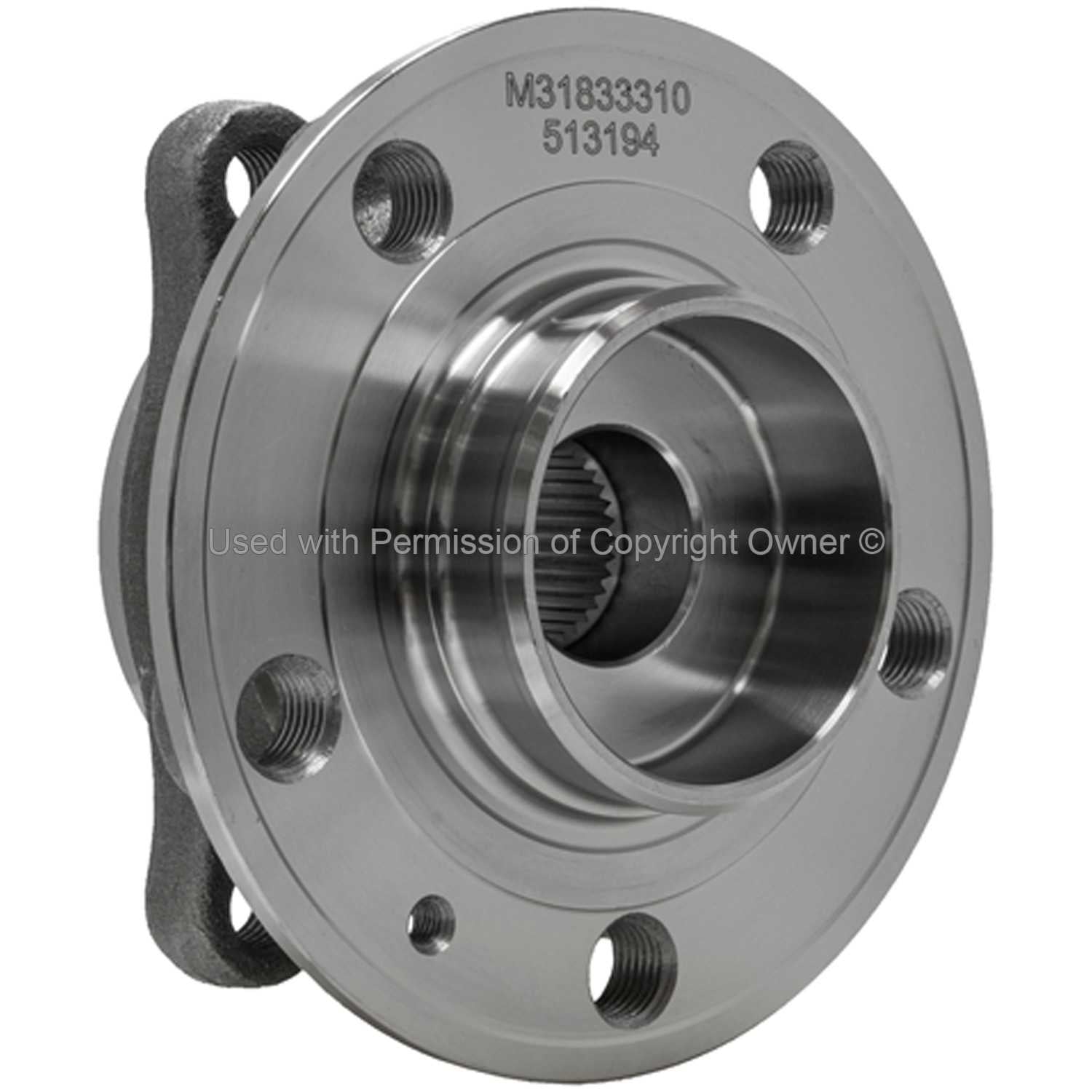 Angle View of Front Wheel Bearing and Hub Assembly MPA WH513194