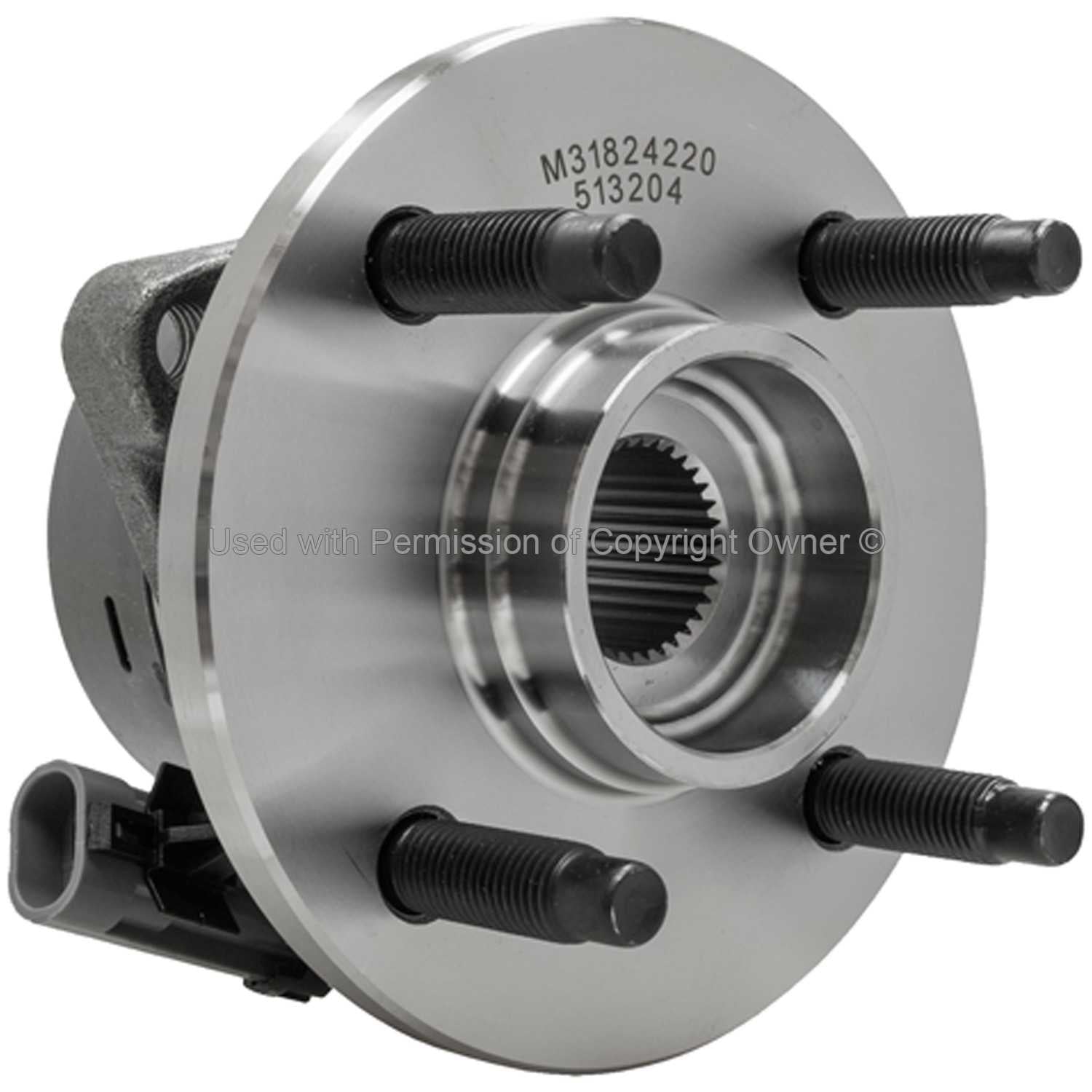 Angle View of Front Wheel Bearing and Hub Assembly MPA WH513204