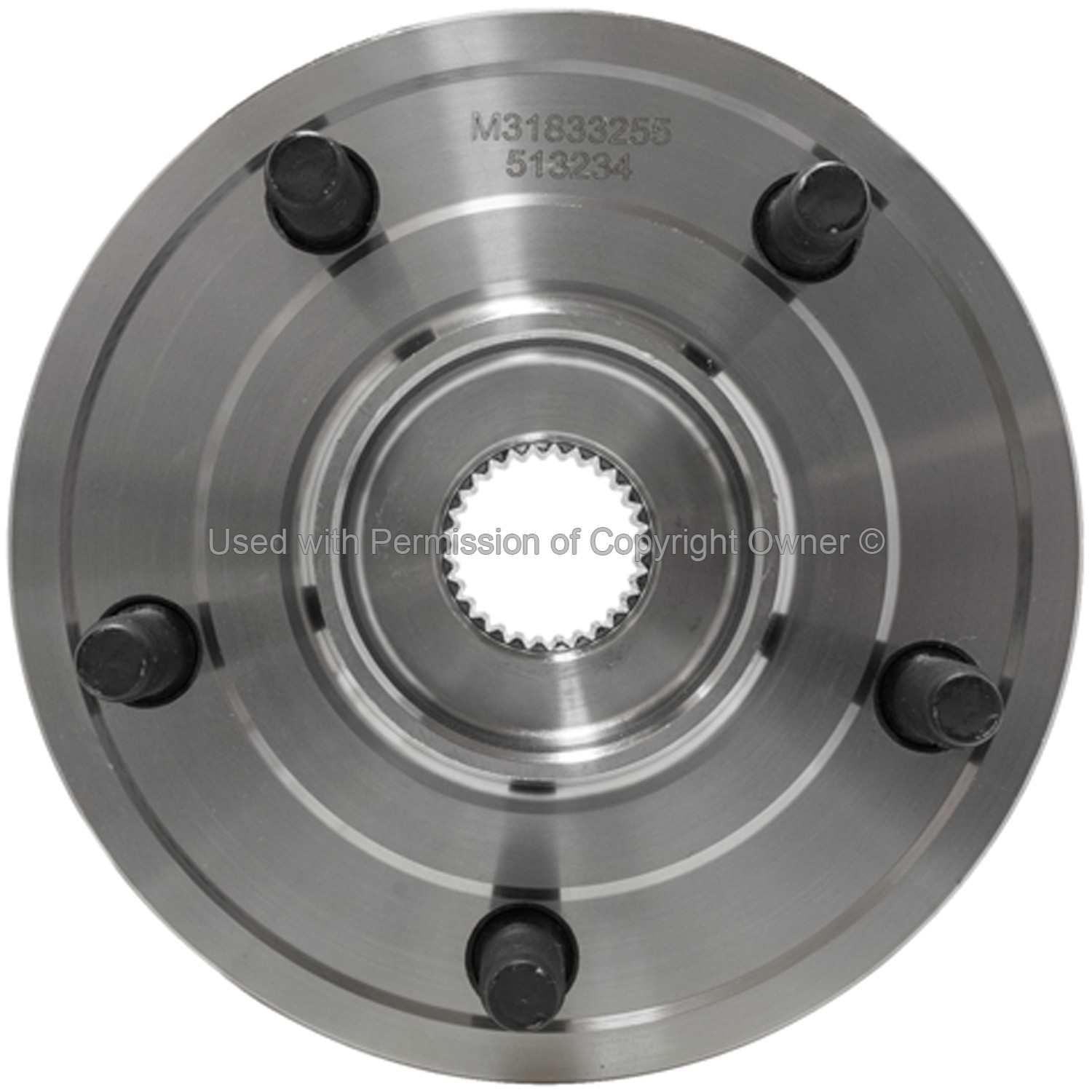 Front View of Front Wheel Bearing and Hub Assembly MPA WH513234