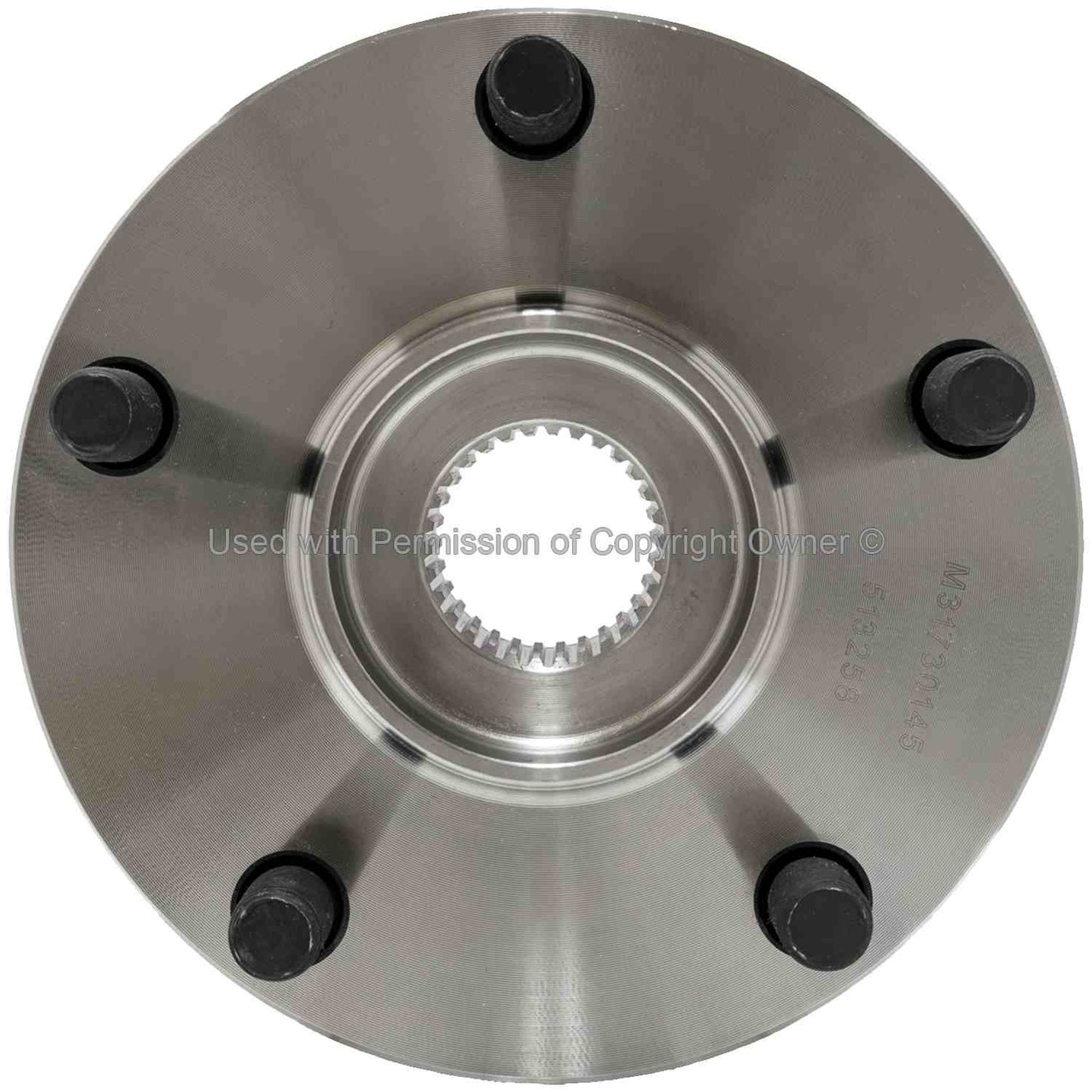 Front View of Front Wheel Bearing and Hub Assembly MPA WH513258